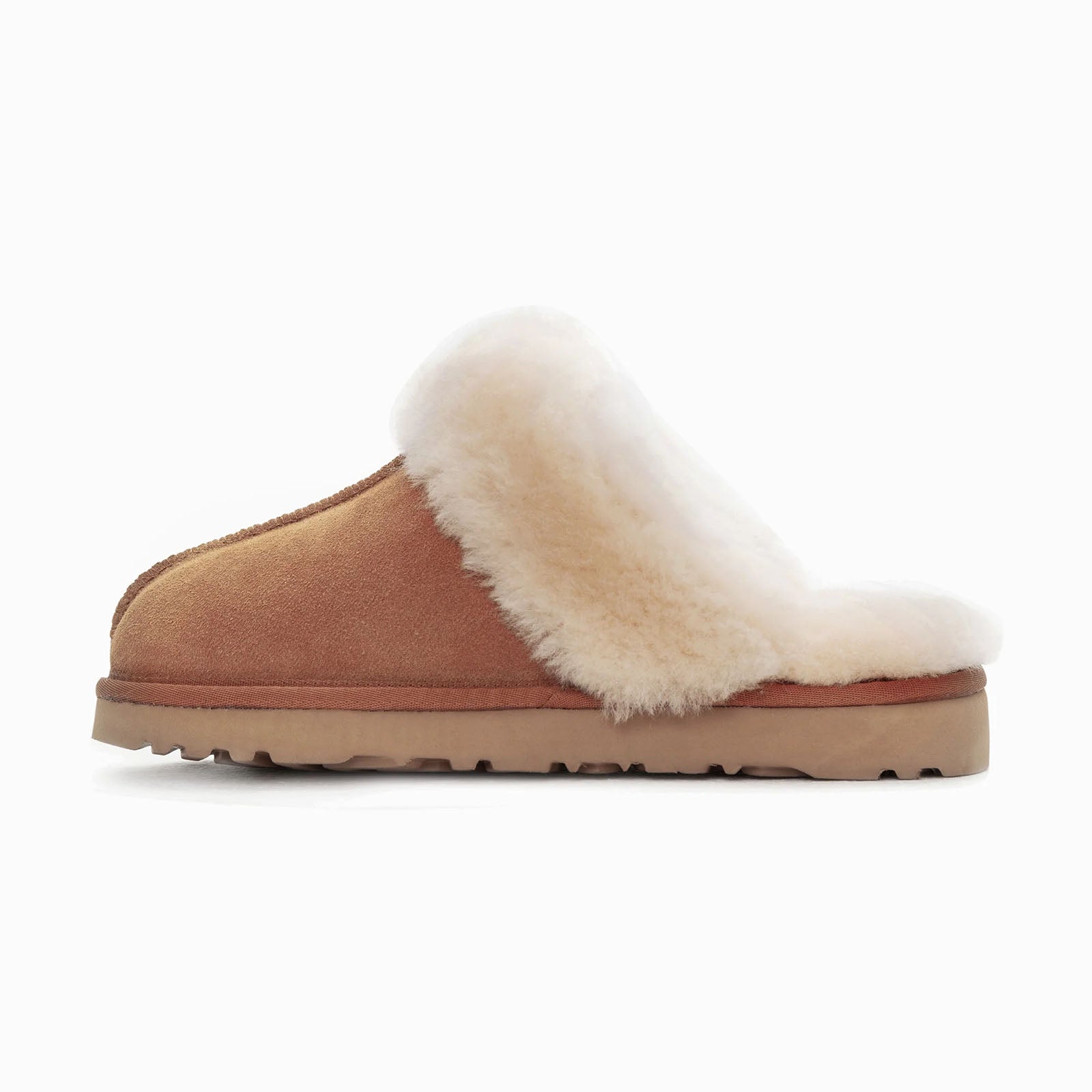 Ugg-Slipper-Unisex-Scuffette-Chestnut-Side