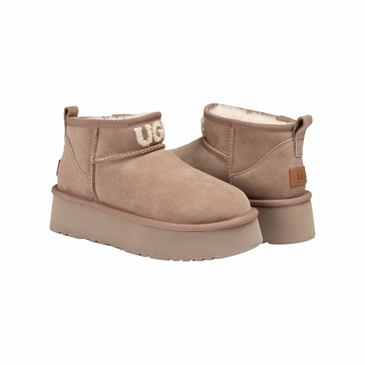 Ugg Ultra-Mini Knit Platform Brown 40 – travellershop.com.au