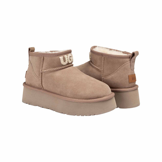Ugg-Ultra-Mini-Knit-Platform-Brown-Pair