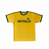 Unisex T-Shirt Australia Embroidery Gold S