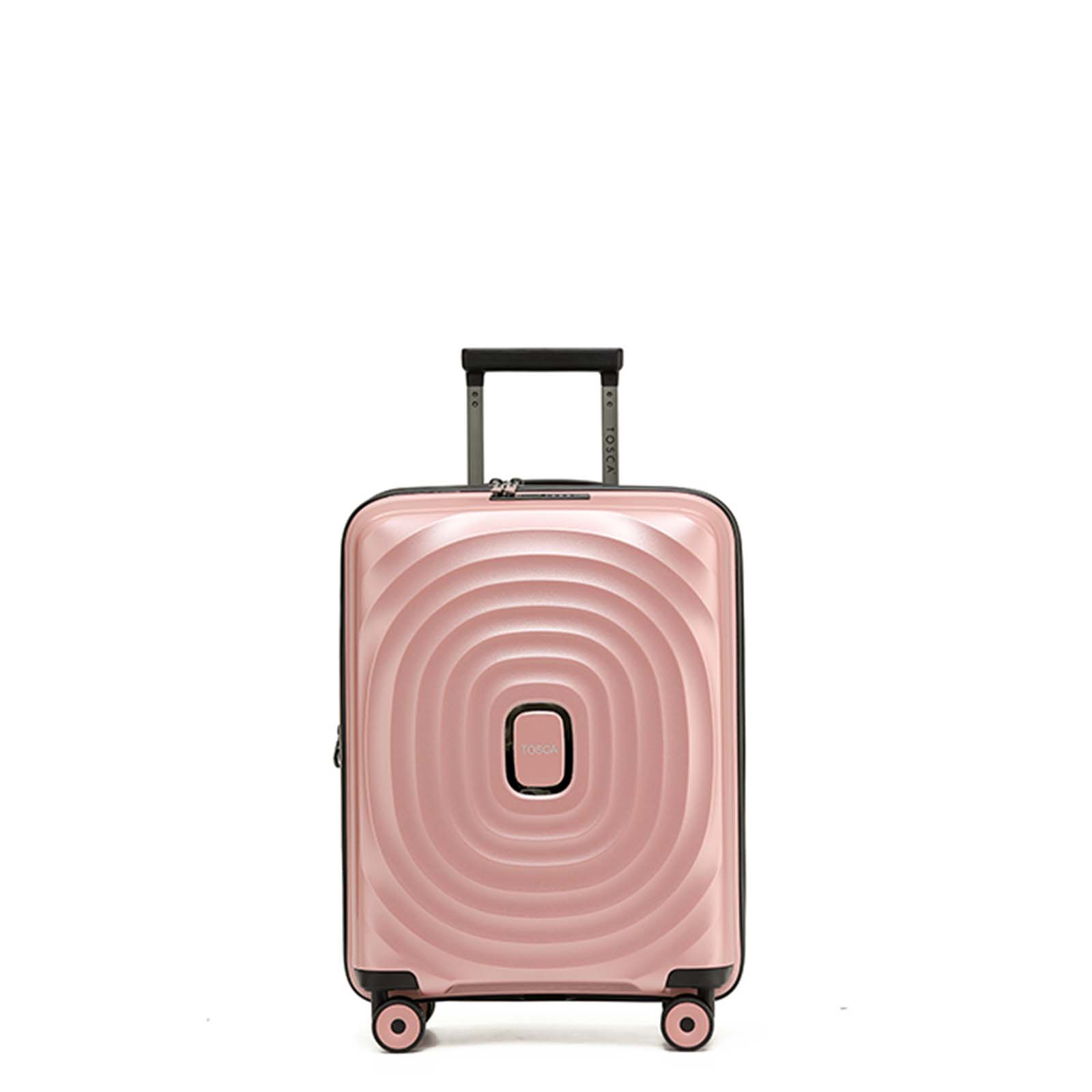 tosca-eclipse-4-wheel-55cm-carry-on-suitcase-rose-gold-front