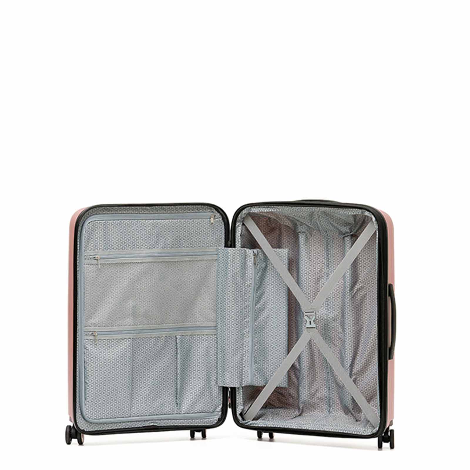 tosca-eclipse-4-wheel-77cm-large-suitcase-rose-gold-open