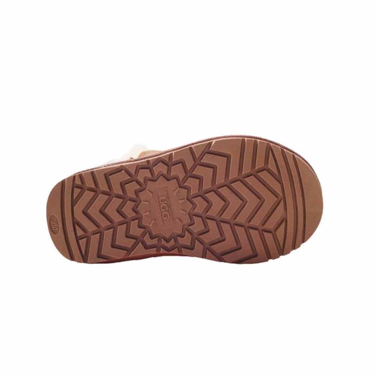 Ozwear UGG Boots Kids Classic Button Chestnut