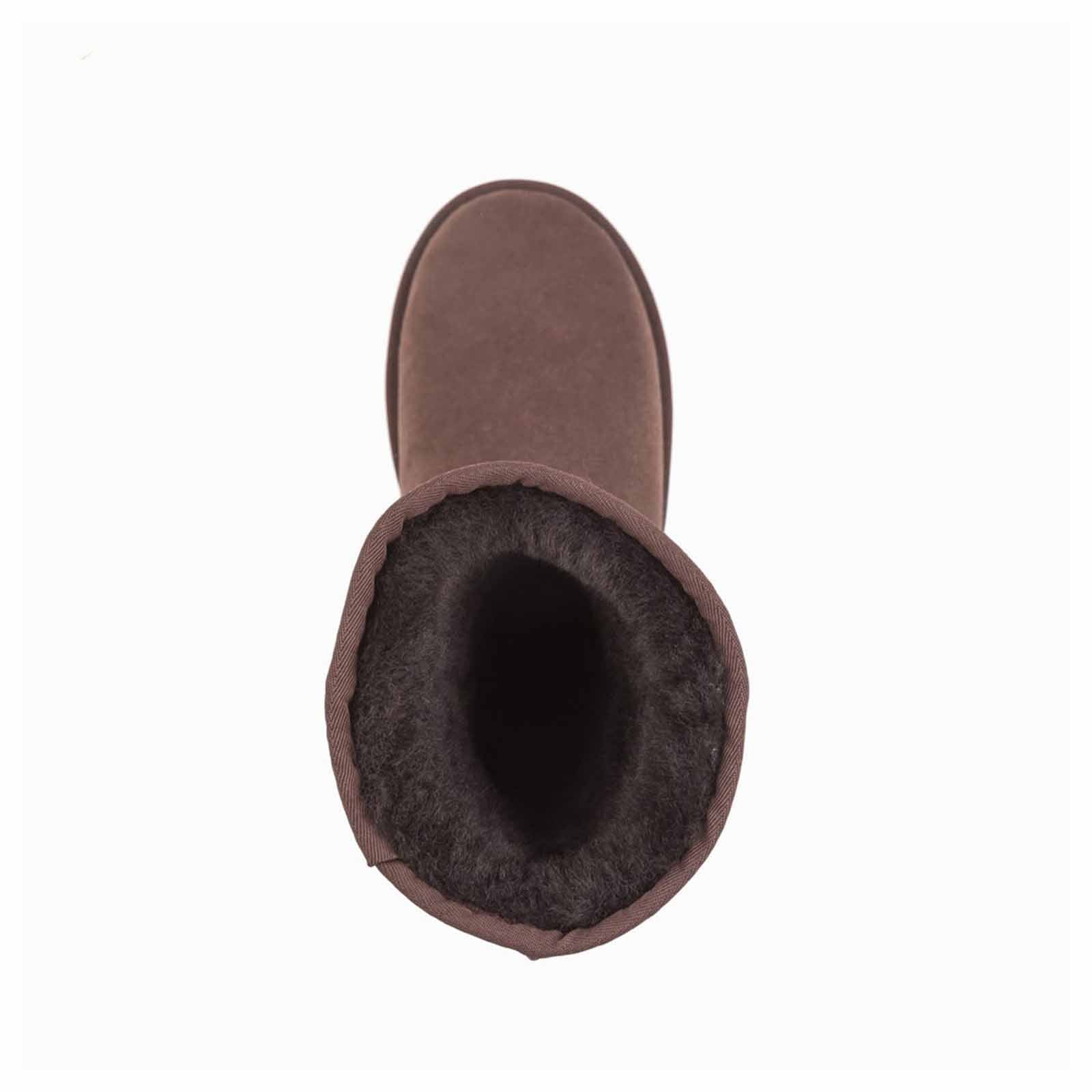 Ozwear UGG Boots Classic Short Button Chocolate