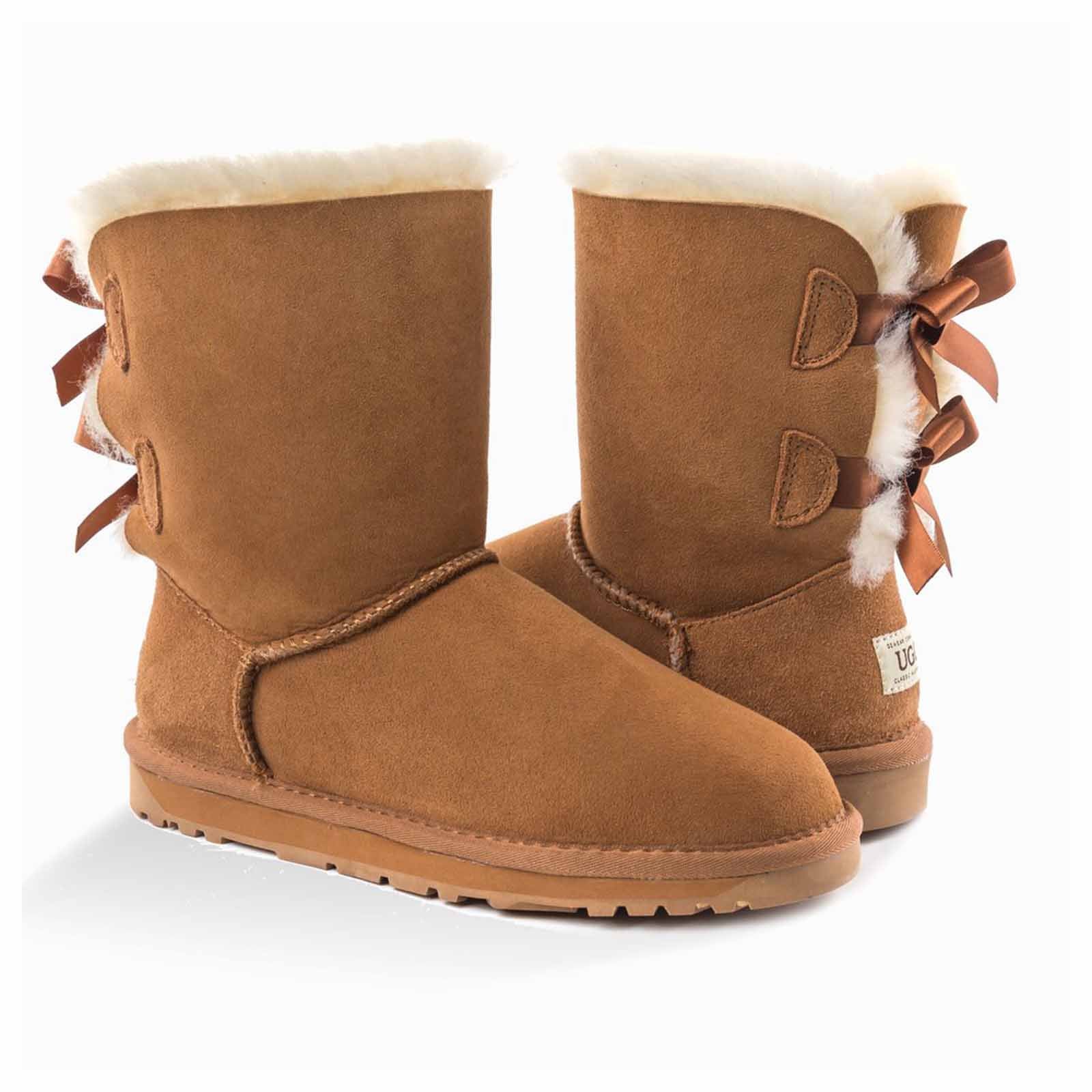 Ugg Boots Classic Bailey Bow Chestnut 40