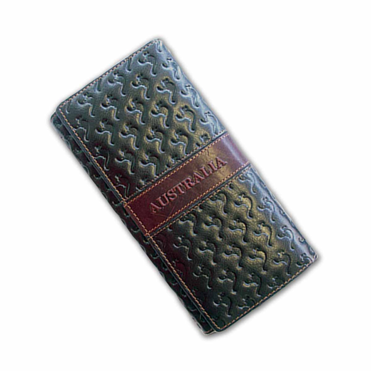 Ladies Wallet with Clip Embossed Multi Kangaroo