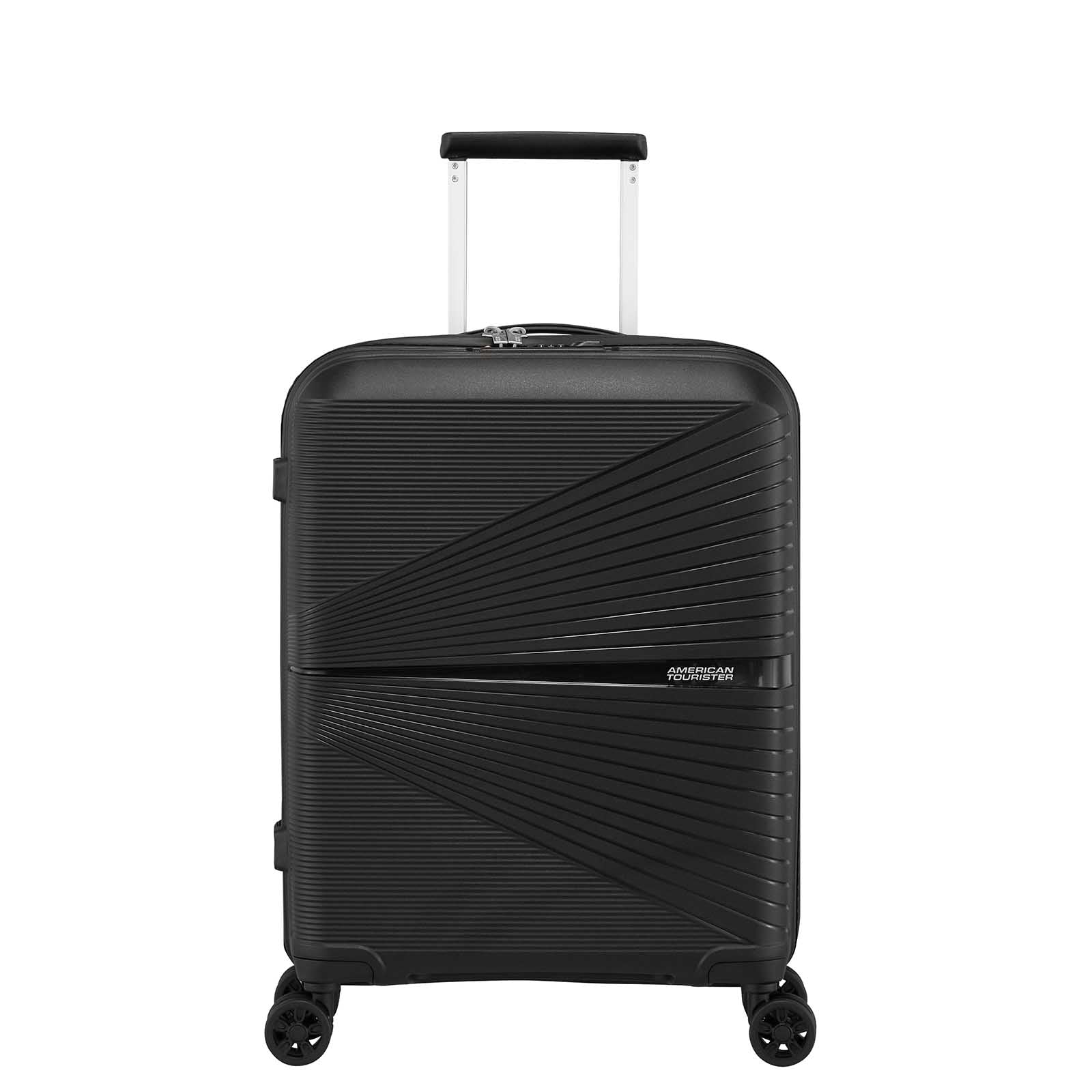 American-Tourister-Airconic-55cm-Carry-On-Suitcase-Onyx-Black-Front