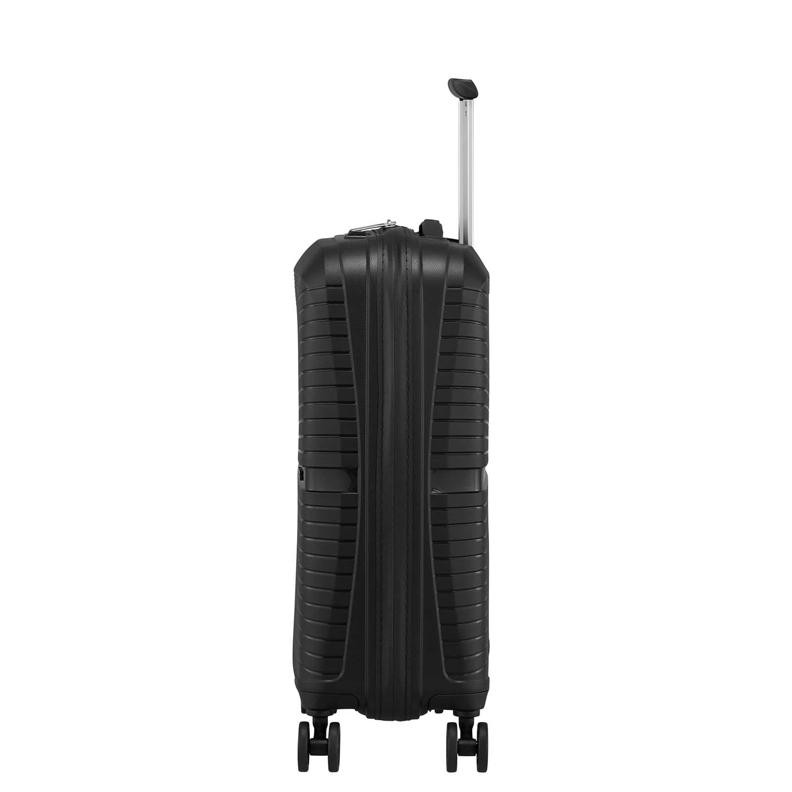 American-Tourister-Airconic-55cm-Carry-On-Suitcase-Onyx-Black-Side-RH