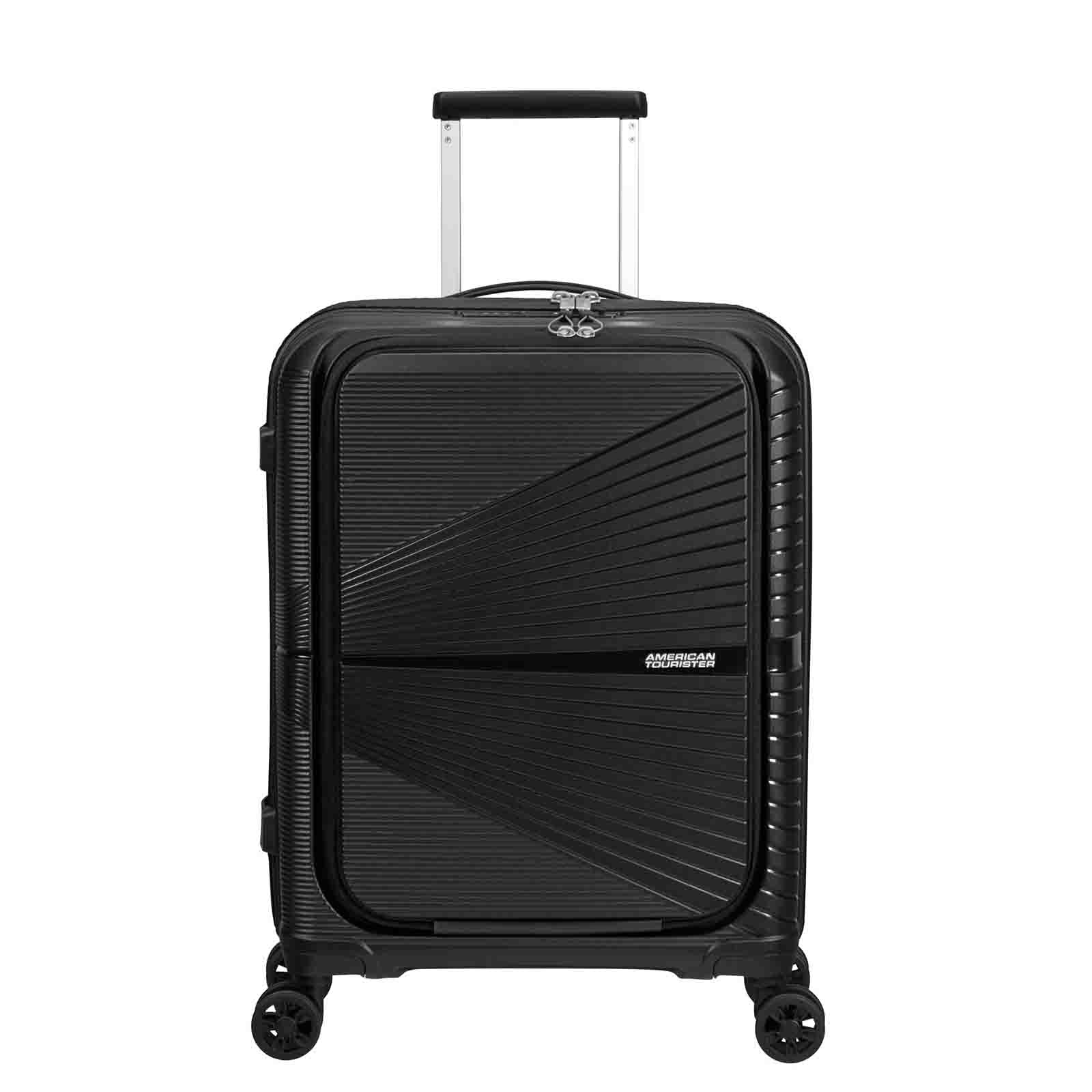 American-Tourister-Airconic-55cm-Suitcase-Front-Opening-Onyx-Black-Front