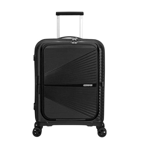 American-Tourister-Airconic-55cm-Suitcase-Front-Opening-Onyx-Black-Front