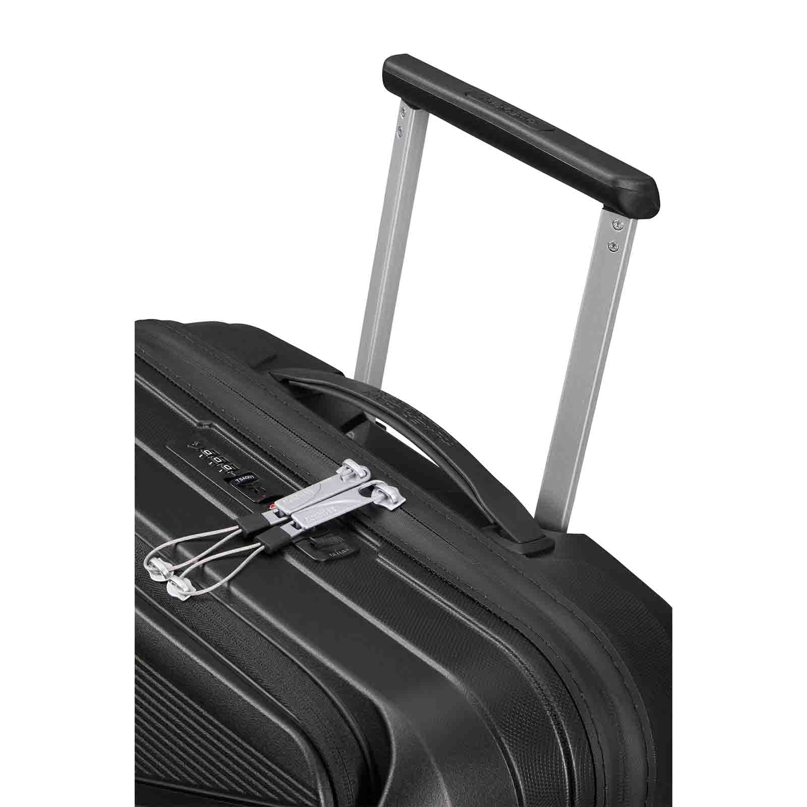 American-Tourister-Airconic-55cm-Suitcase-Front-Opening-Onyx-Black-Trolley