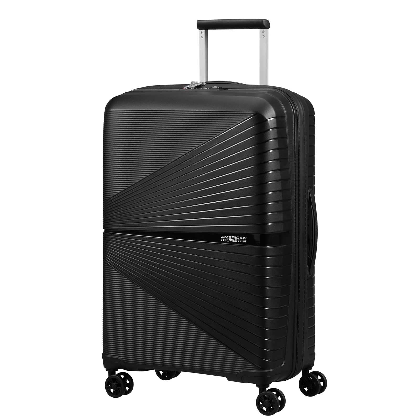 American-Tourister-Airconic-67cm-Suitcase-Onyx-Black-Front-Angle