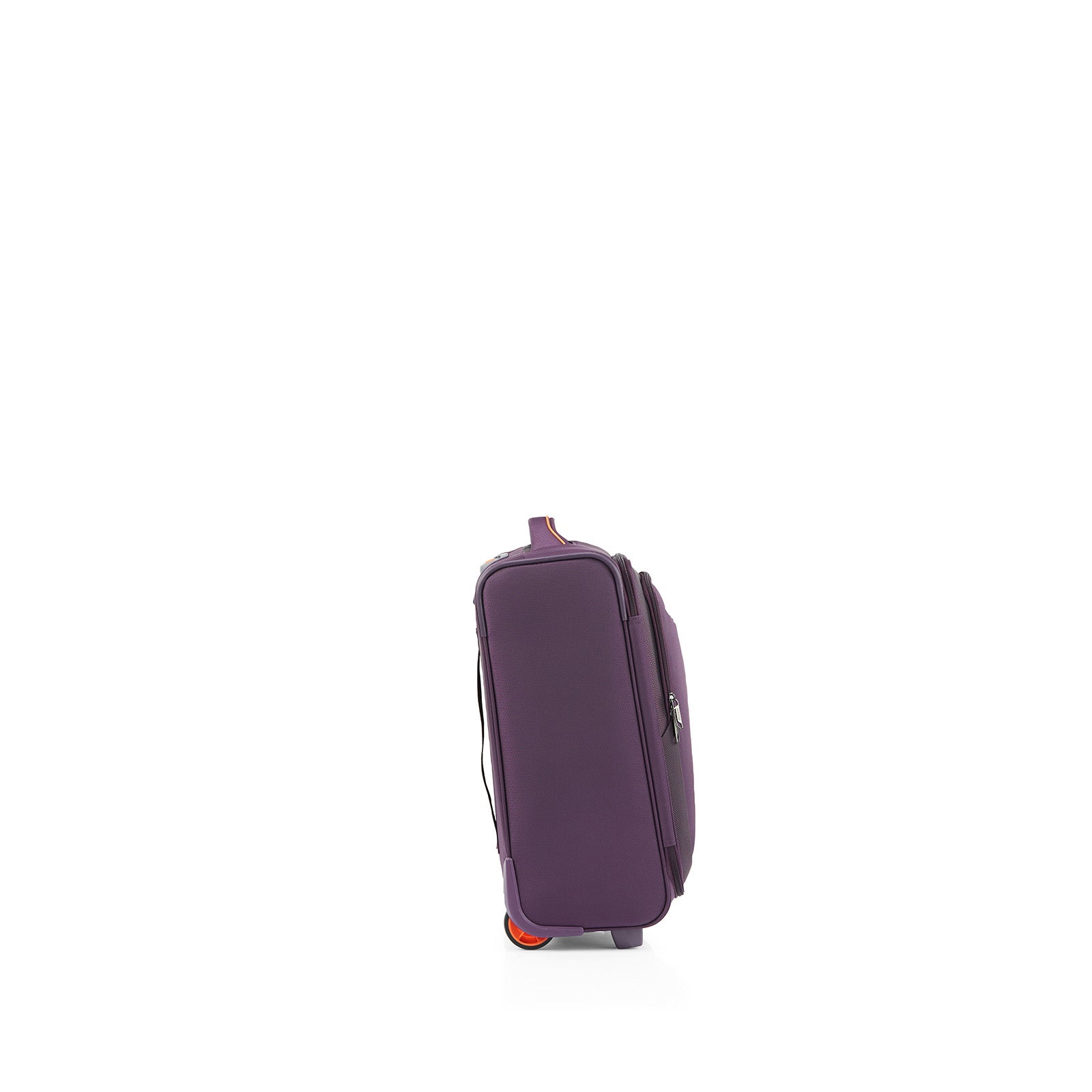 American-Tourister-Applite-4-Eco-50cm-Carry-On-Suitcase-Purple-Orange-Side