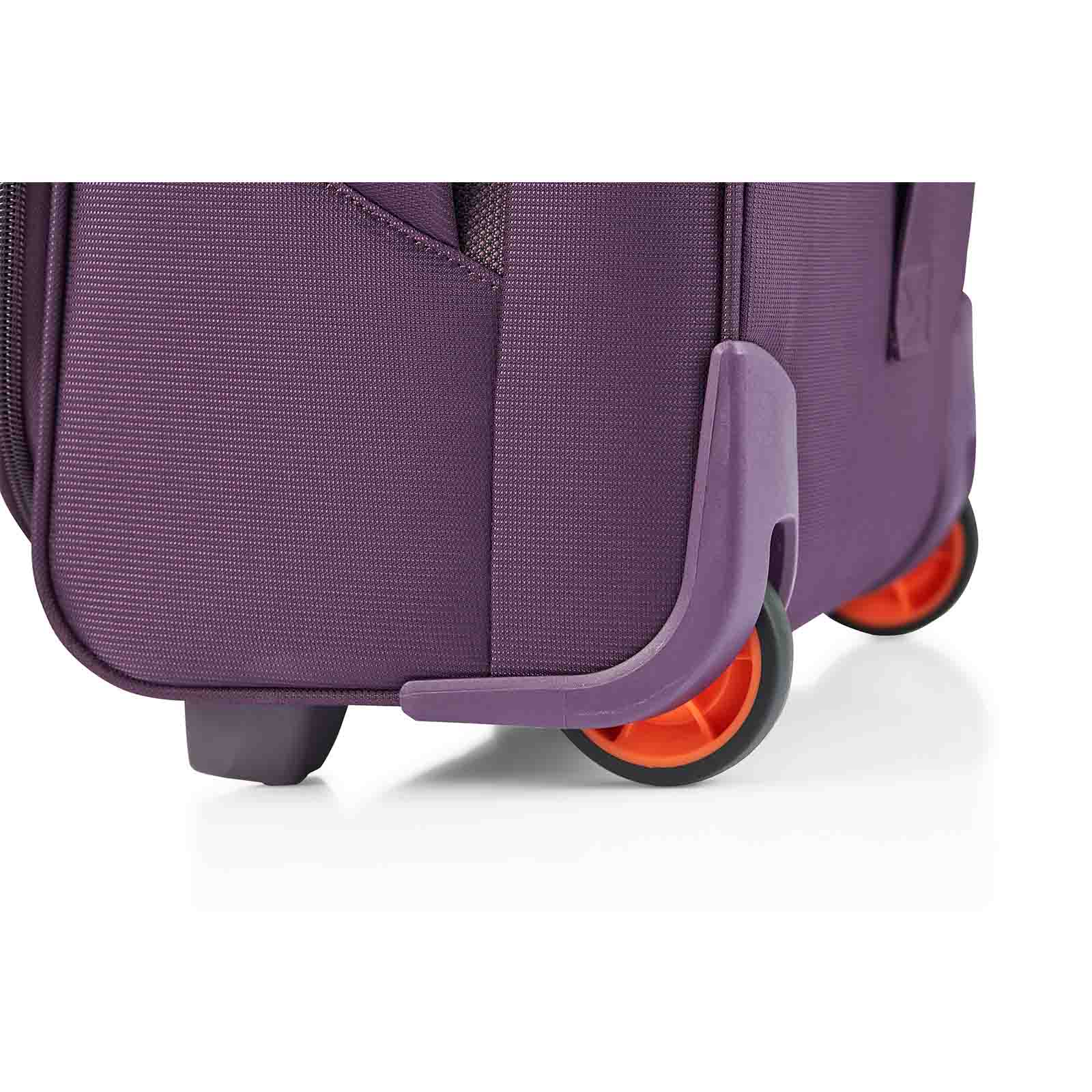 American-Tourister-Applite-4-Eco-50cm-Carry-On-Suitcase-Purple-Orange-Wheels