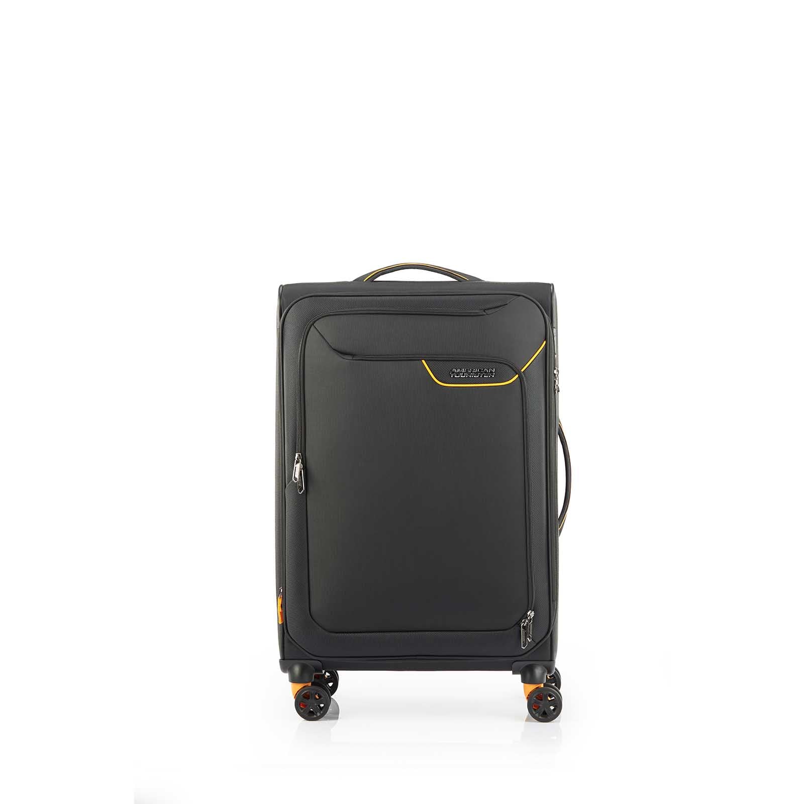 American-Tourister-Applite-4-Eco-71cm-Suitcase-Black-Mustard-Front