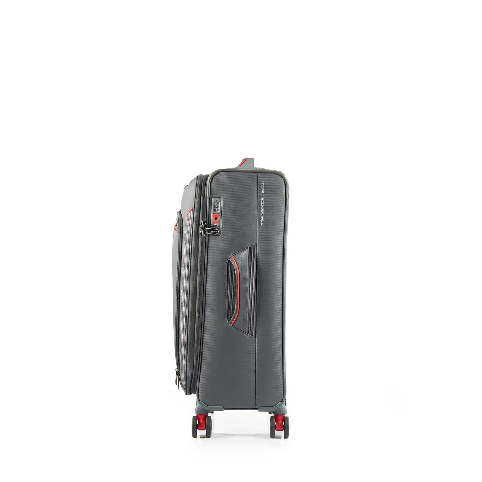 American-Tourister-Applite-4-Eco-71cm-Suitcase-Grey-Red-Side-Handle