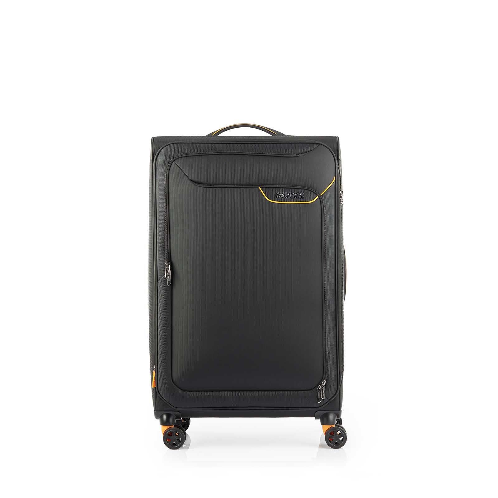 American-Tourister-Applite-4-Eco-82cm-Suitcase-Black-Mustard-Front