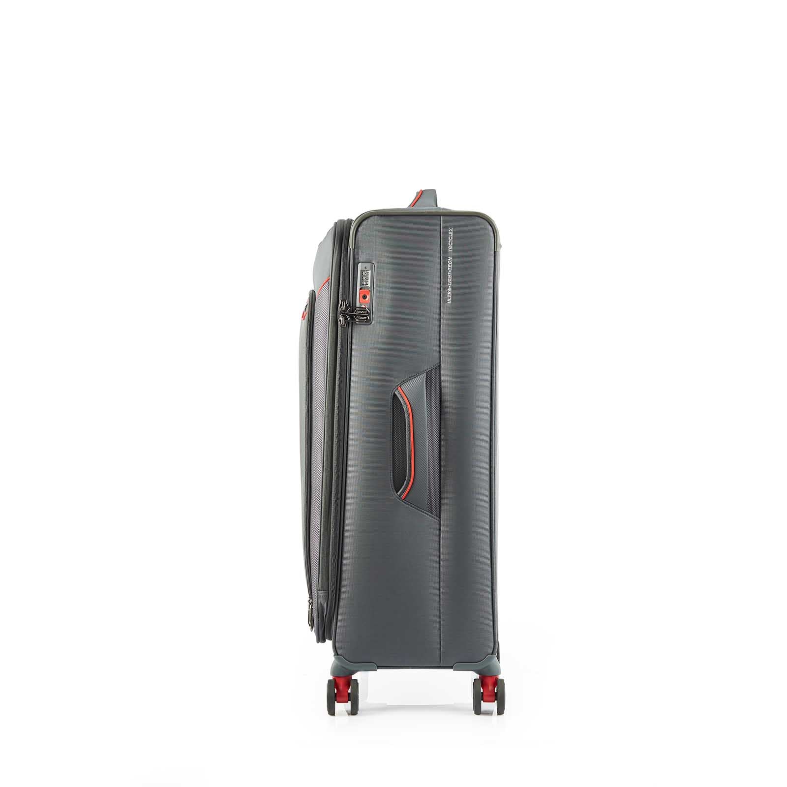 American-Tourister-Applite-4-Eco-82cm-Suitcase-Grey-Red-Side-Handle
