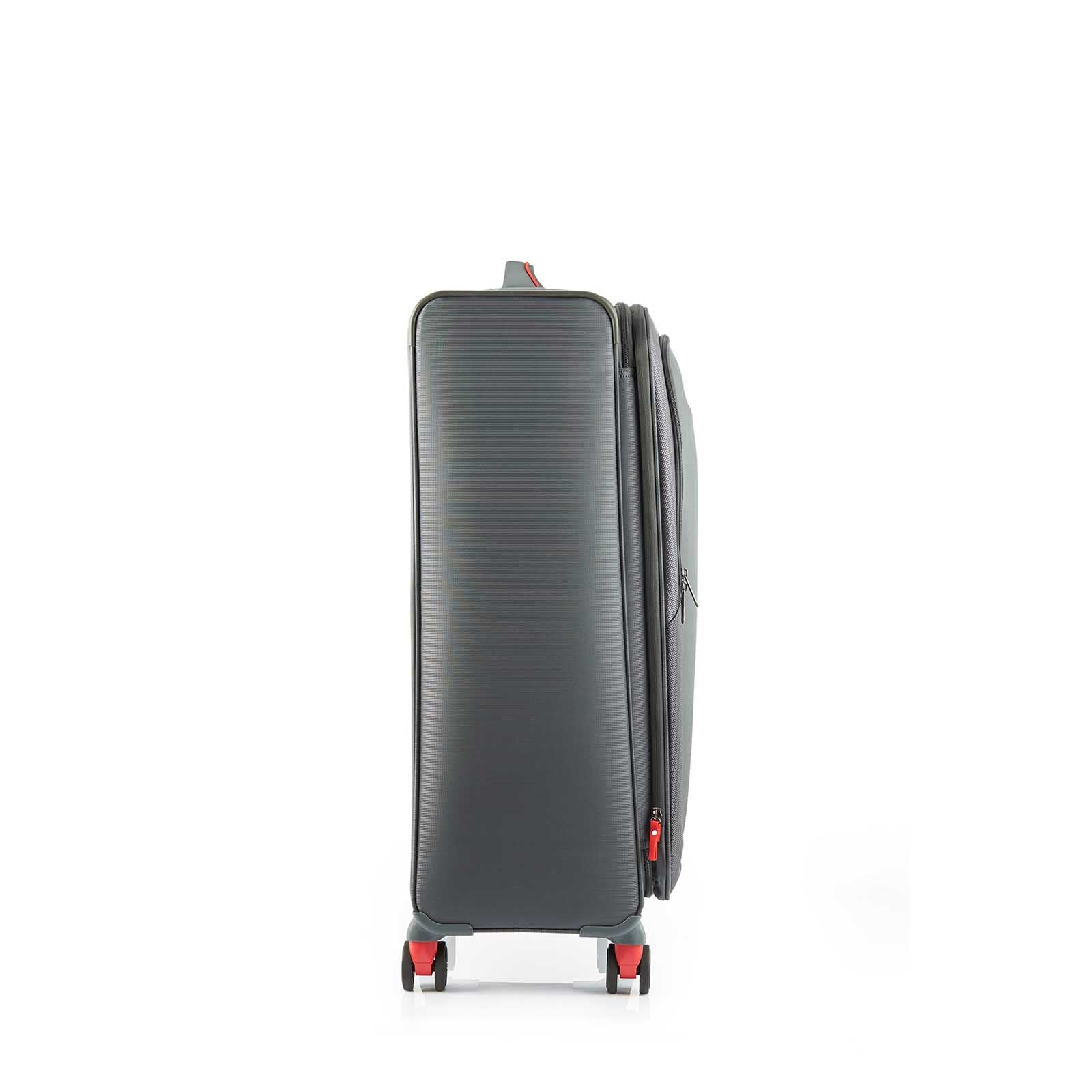 American-Tourister-Applite-4-Eco-82cm-Suitcase-Grey-Red-Side-LH