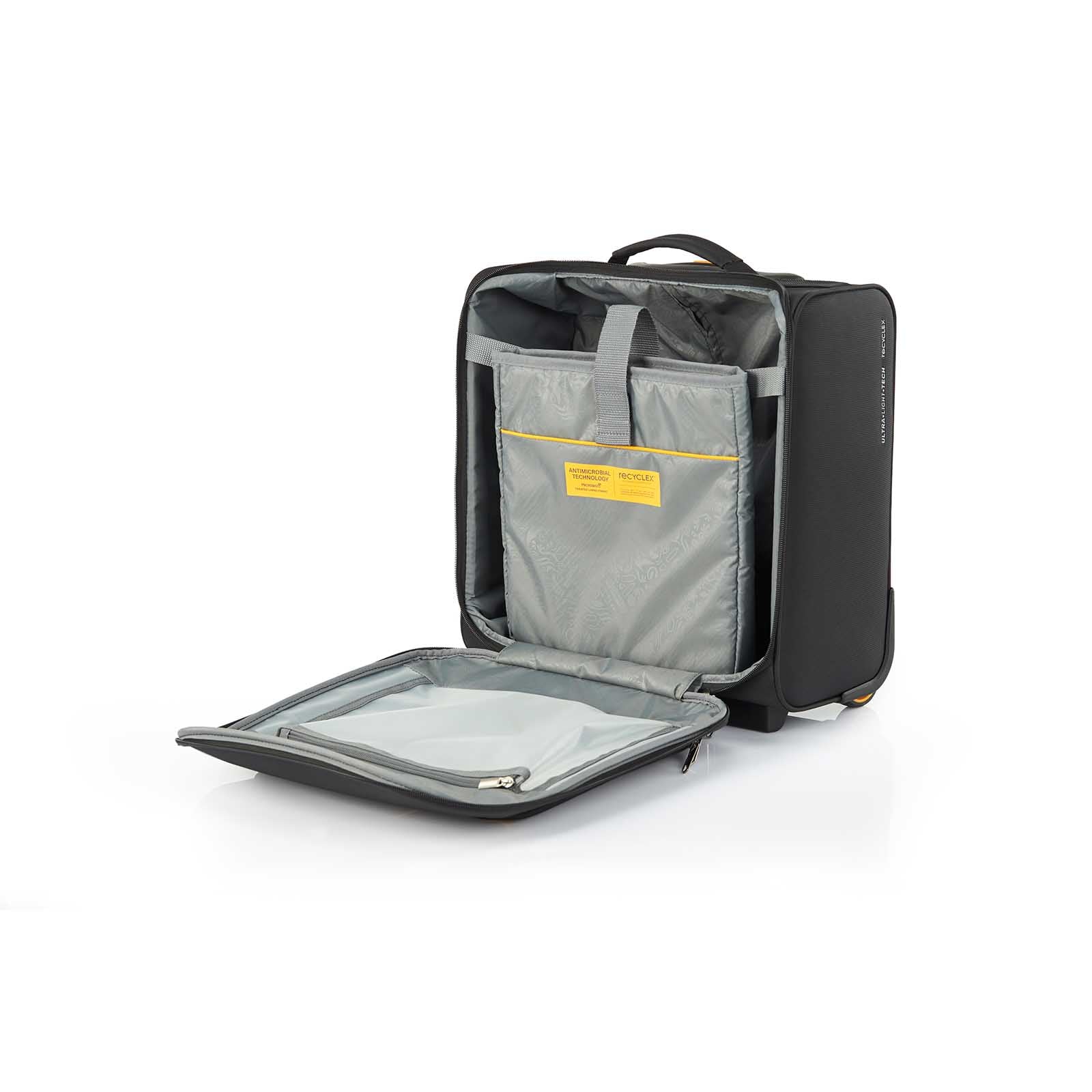 American-Tourister-Applite-4-Eco-Underseater-Suitcase-Black-Mustard-Laptop-Pouch