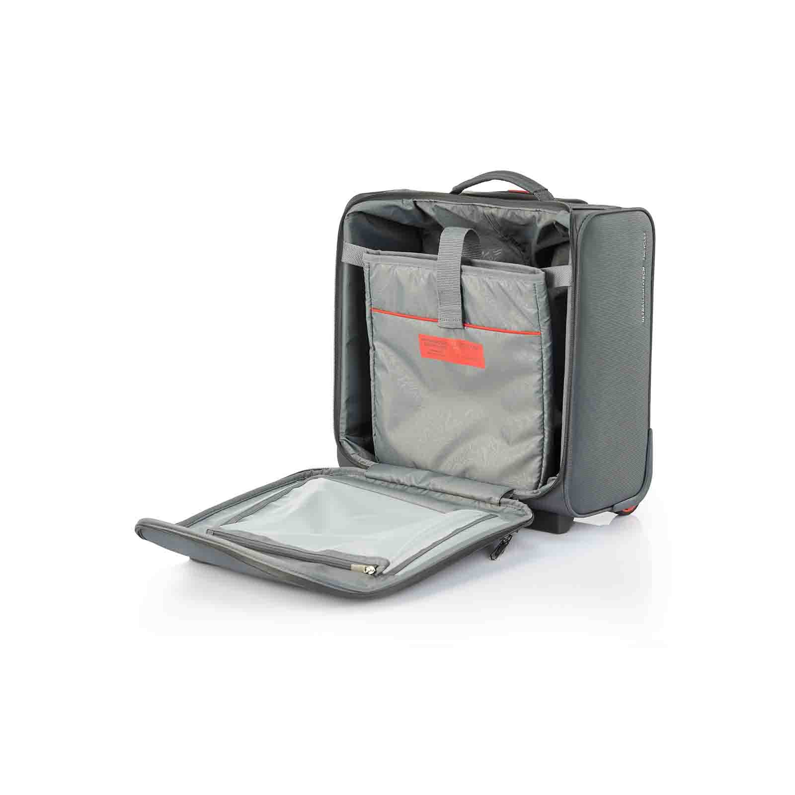 American-Tourister-Applite-4-Eco-Underseater-Suitcase-Grey-Red-Laptop-Pouch