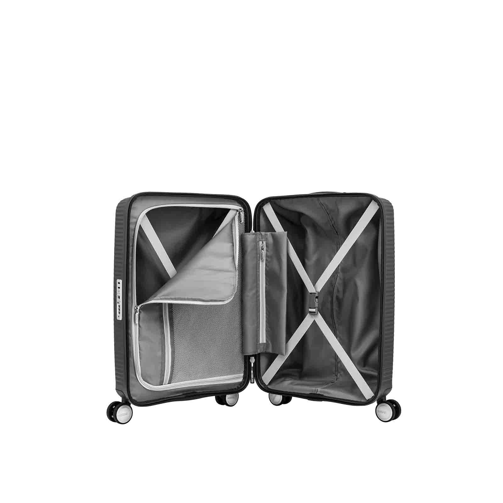 American Tourister Curio 2 55cm Carry-On Suitcase Black