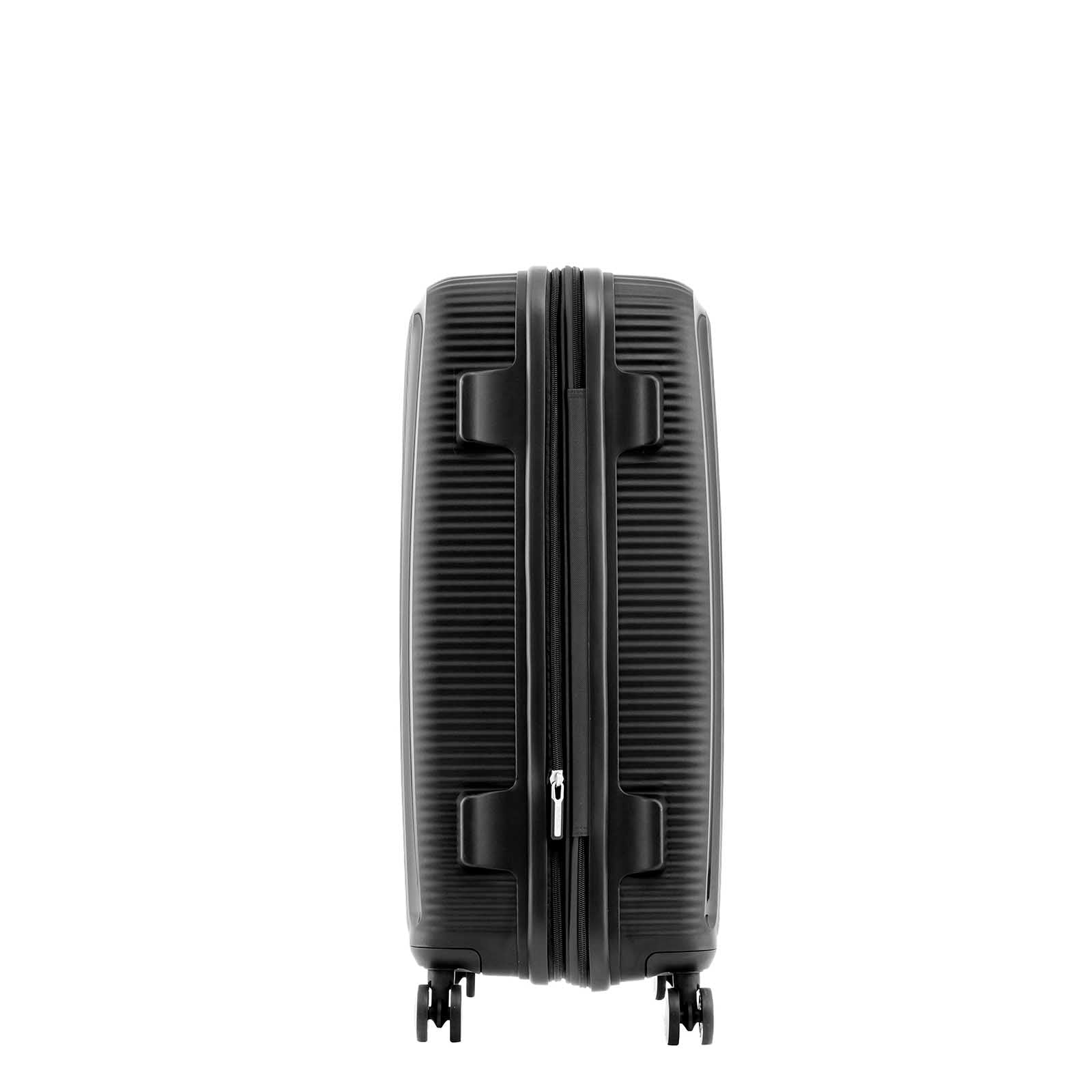 American-Tourister-Curio-2-69cm-Suitcase-Black-Side-LH