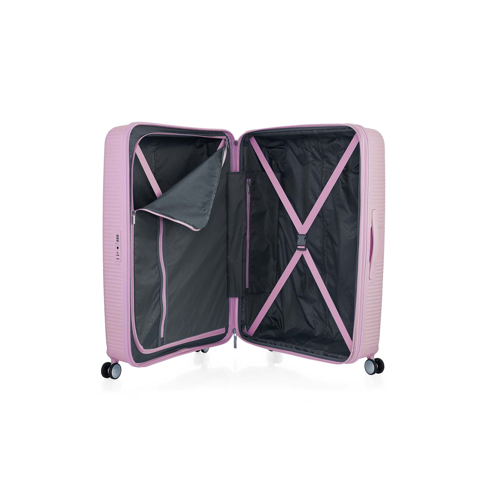 American-Tourister-Curio-2-80cm-Suitcase-Fresh-Pink-Open