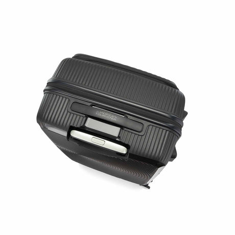 American-Tourister-Curio-Book-Opening-55cm-Carry-On-Suitcase-Black-Handle
