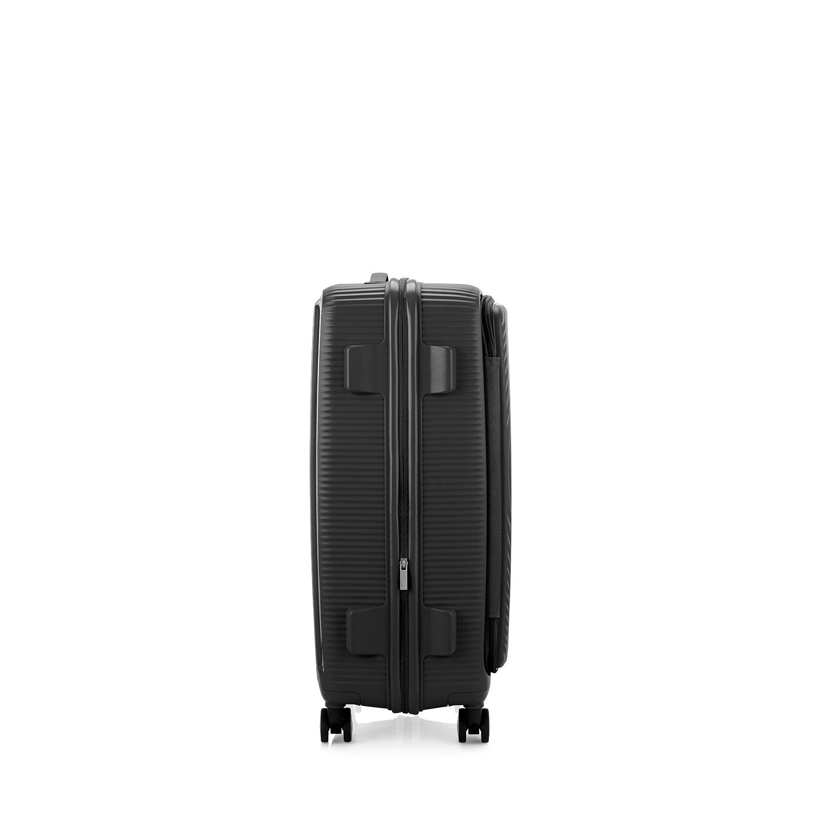 American-Tourister-Curio-Book-Opening-75cm-Suitcase-Black-Handle-Side