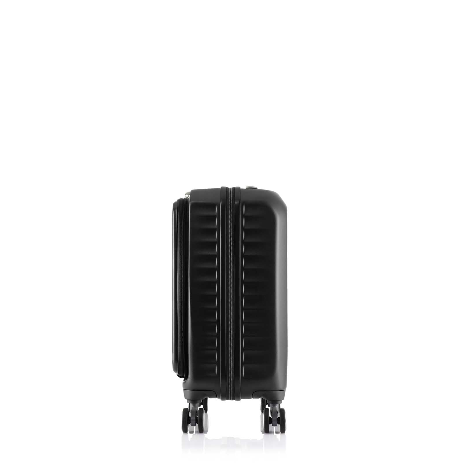 American-Tourister-Frontec-54cm-Suitcase-Jet-Black-Side-RH