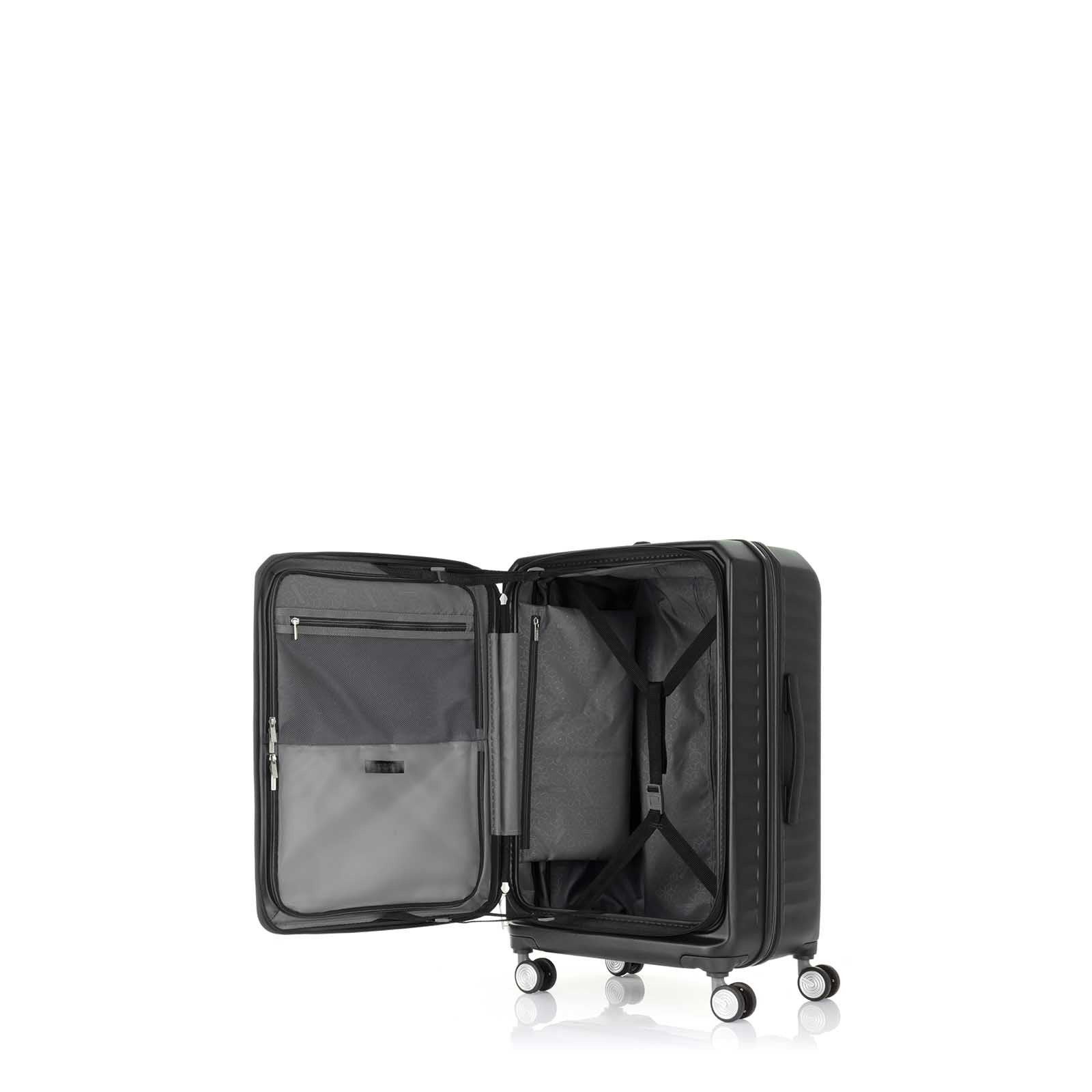 American-Tourister-Frontec-79cm-Suitcase-Jet-Black-Front-Opening