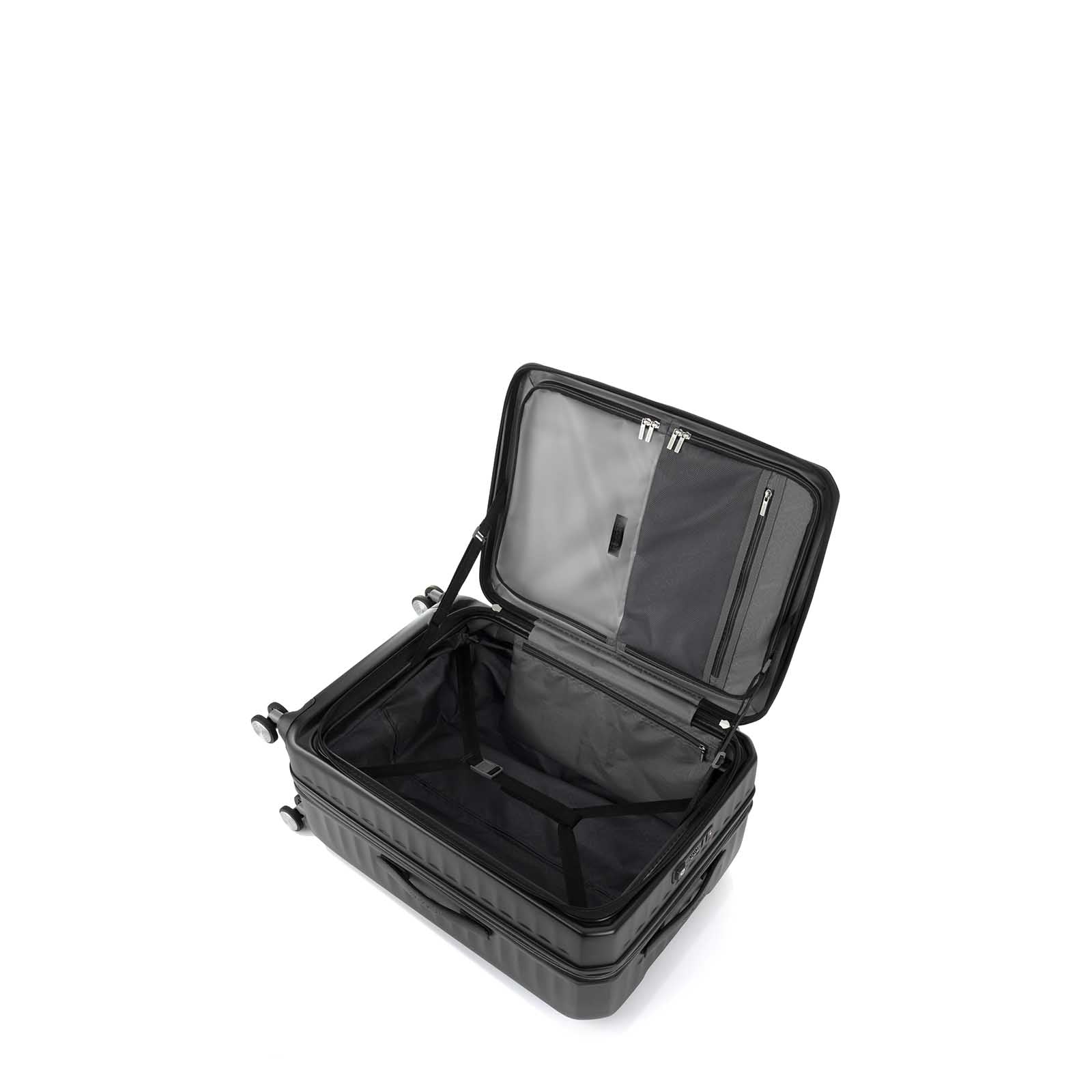 American-Tourister-Frontec-79cm-Suitcase-Jet-Black-Opening