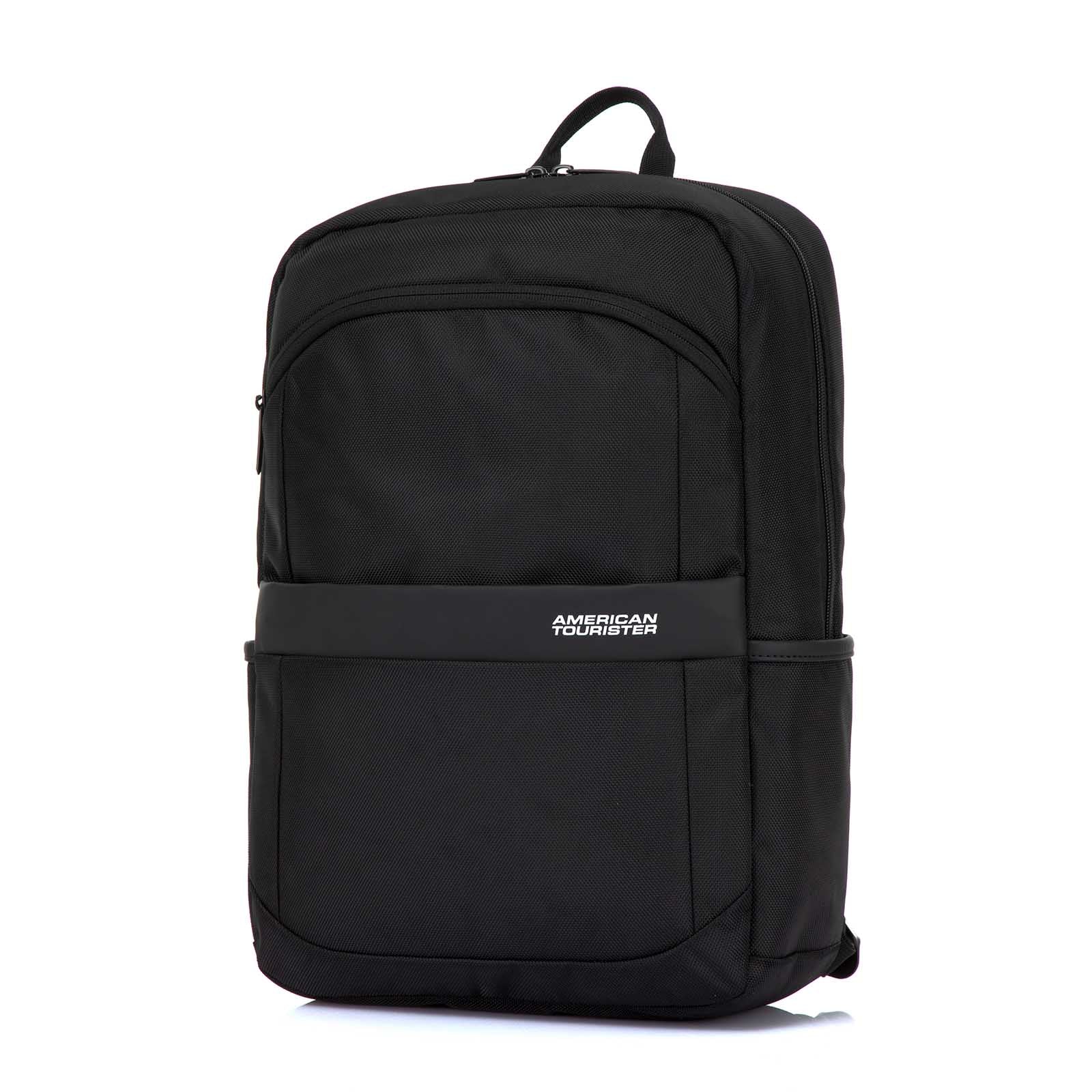American-Tourister-Kamden-15-Inch-Laptop-Backpack-Black-Front-Angle