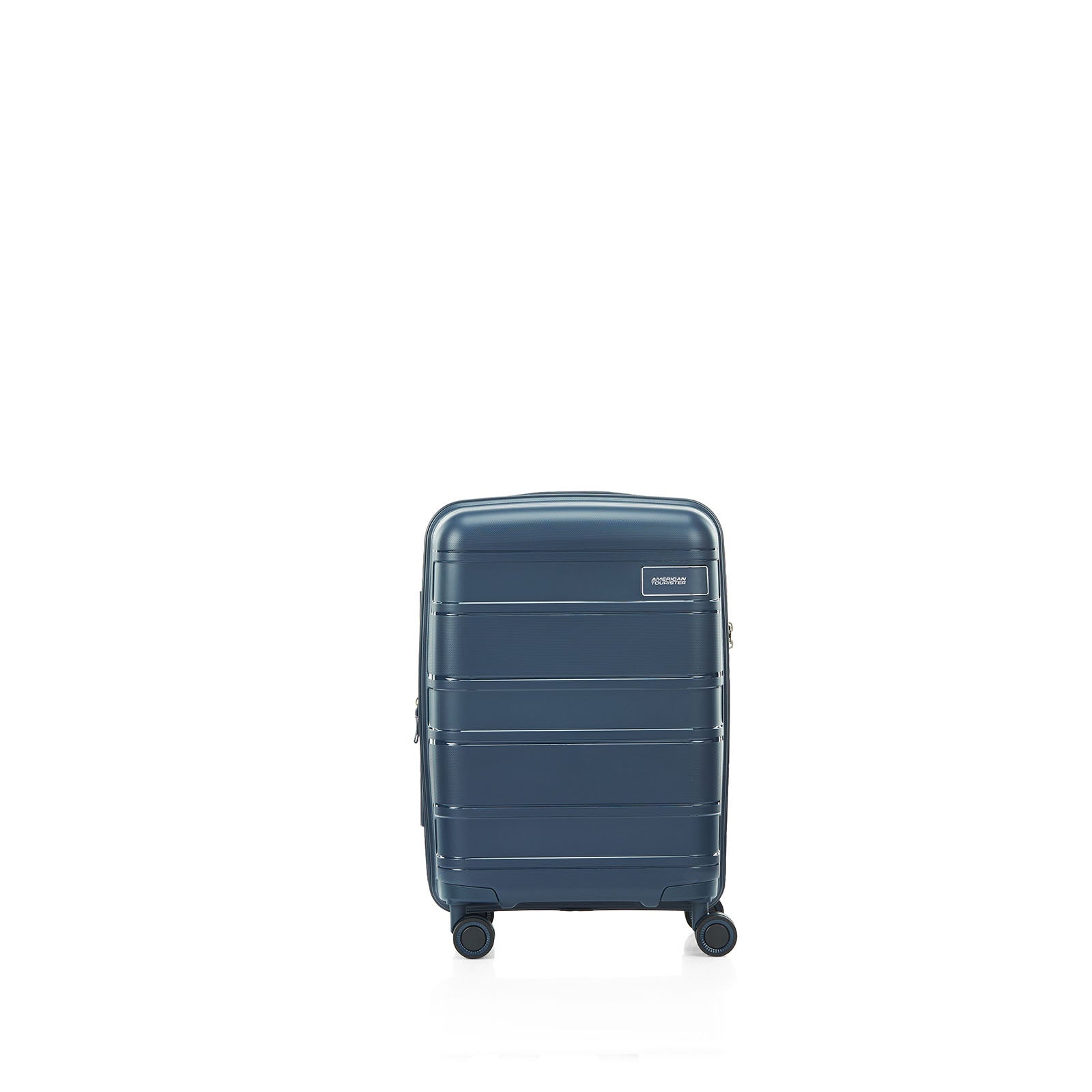 American-Tourister-Light-Max-55cm-Carry-On-Suitcase-Navy-Front