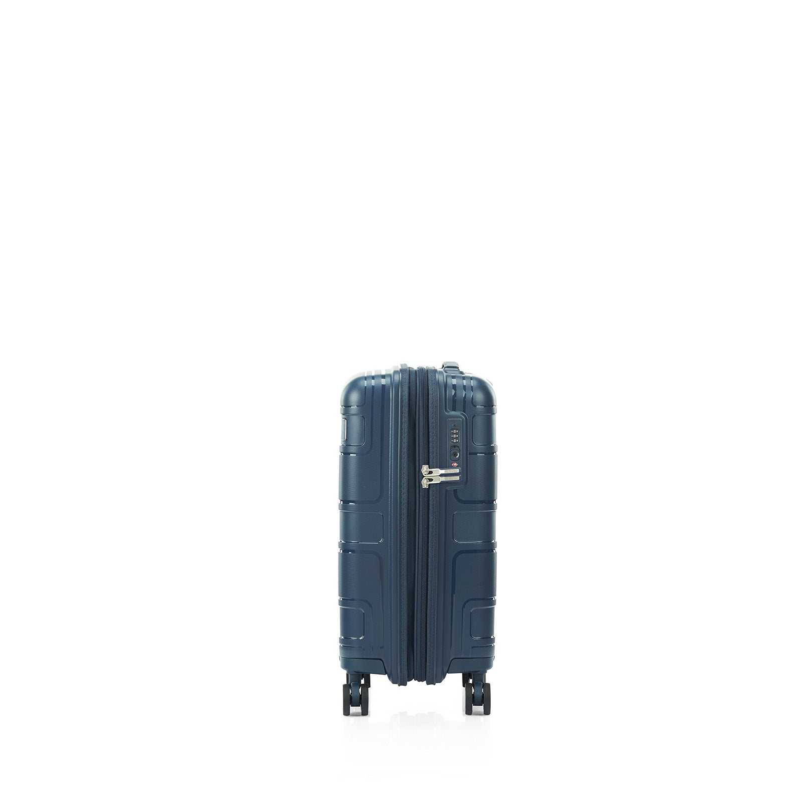 American-Tourister-Light-Max-55cm-Carry-On-Suitcase-Navy-Side-Lock