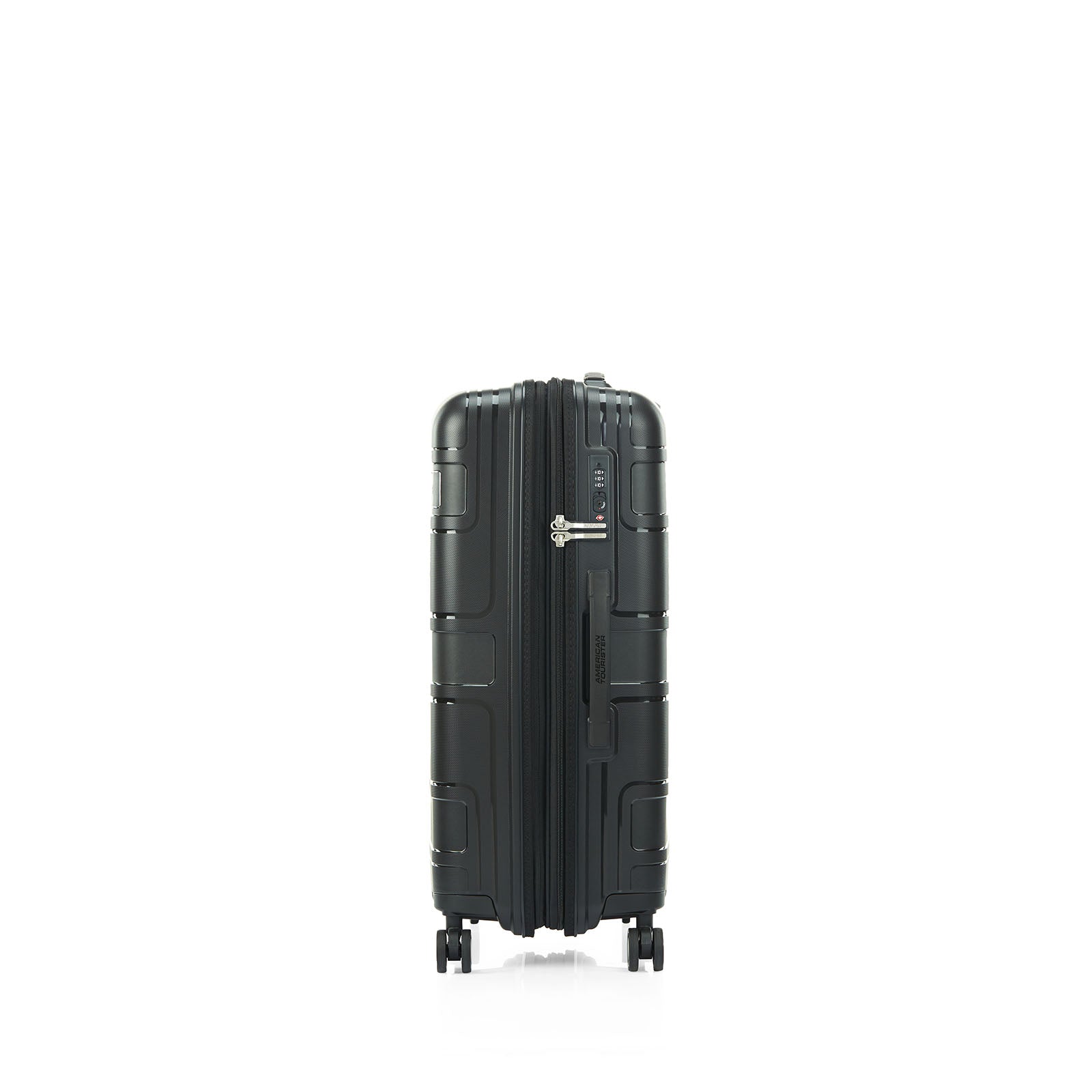 American-Tourister-Light-Max-69cm-Suitcase-Black-Side-Lock