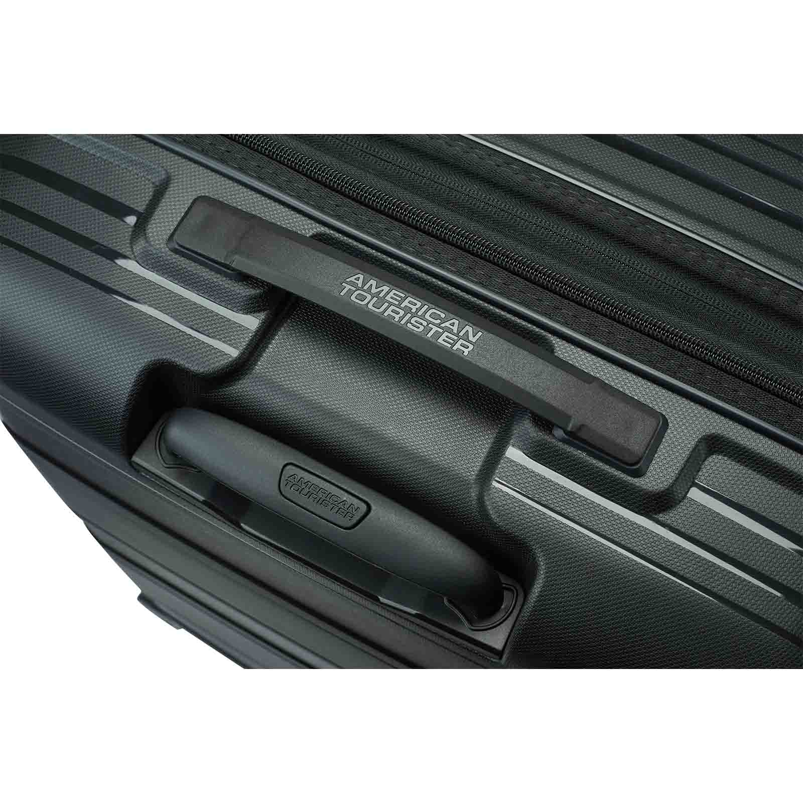 American-Tourister-Light-Max-69cm-Suitcase-Black-Trolley