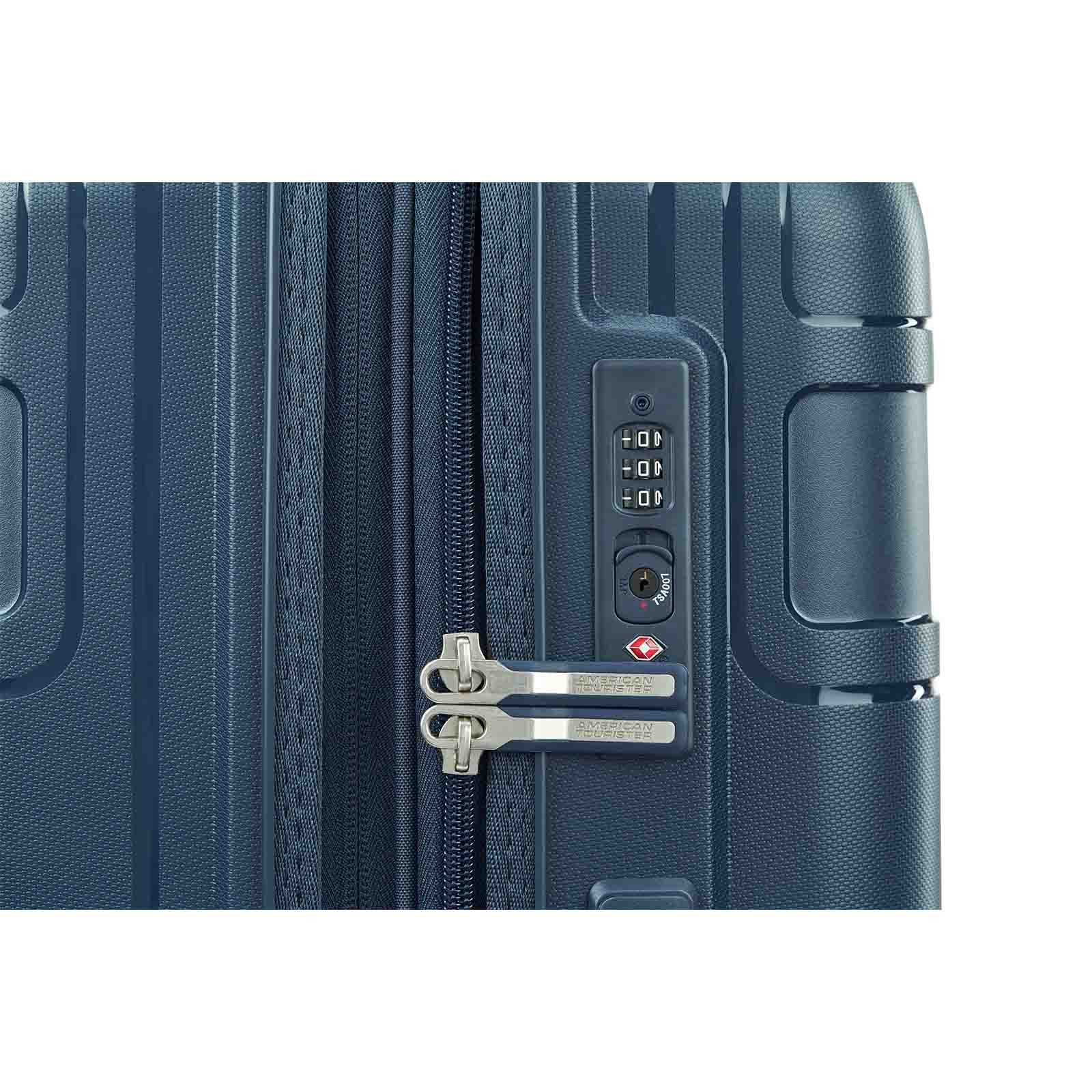 American-Tourister-Light-Max-69cm-Suitcase-Navy-Lock