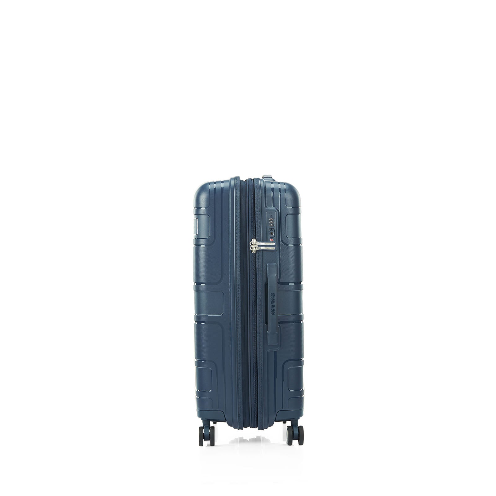 American-Tourister-Light-Max-69cm-Suitcase-Navy-Side-Lock