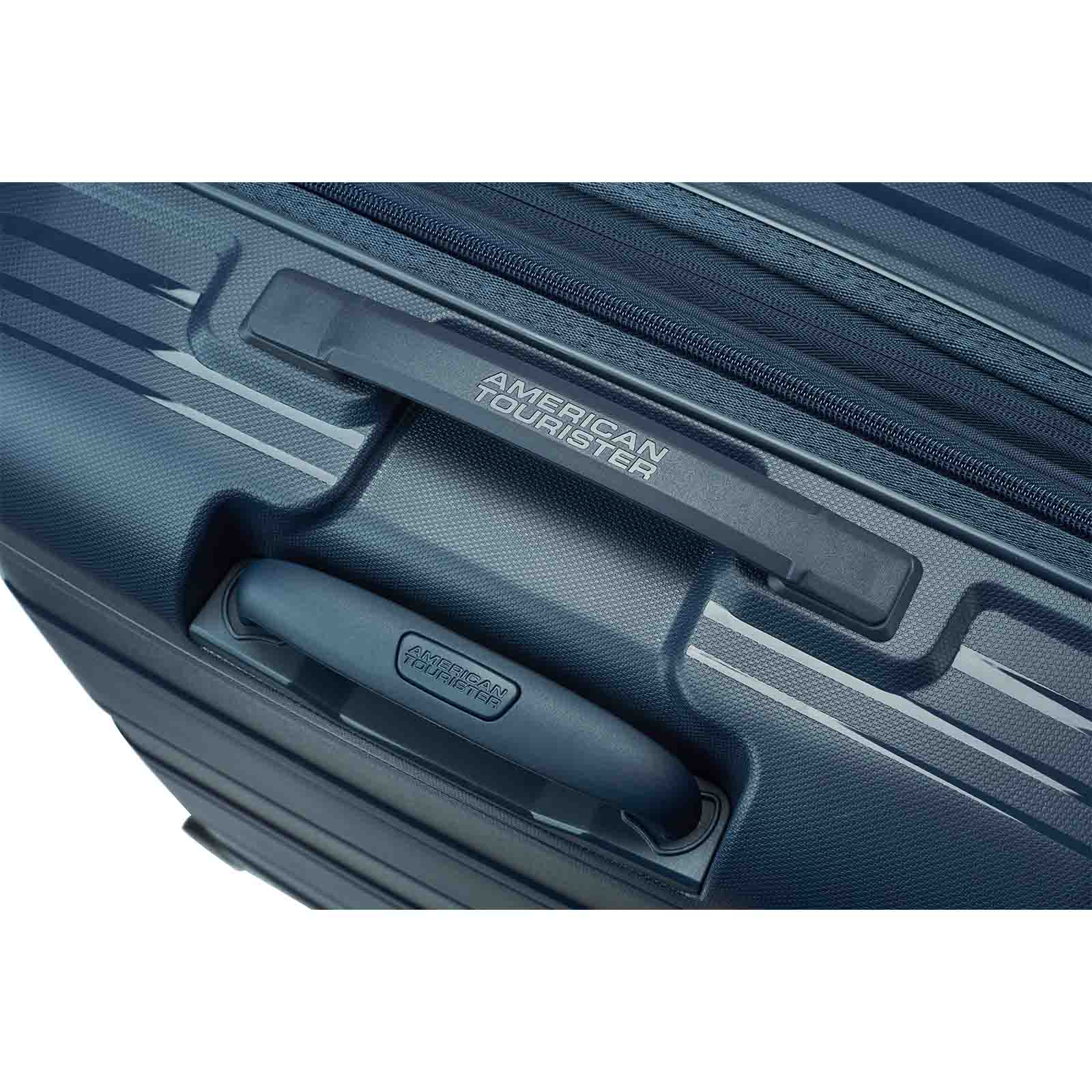 American-Tourister-Light-Max-69cm-Suitcase-Navy-Trolley