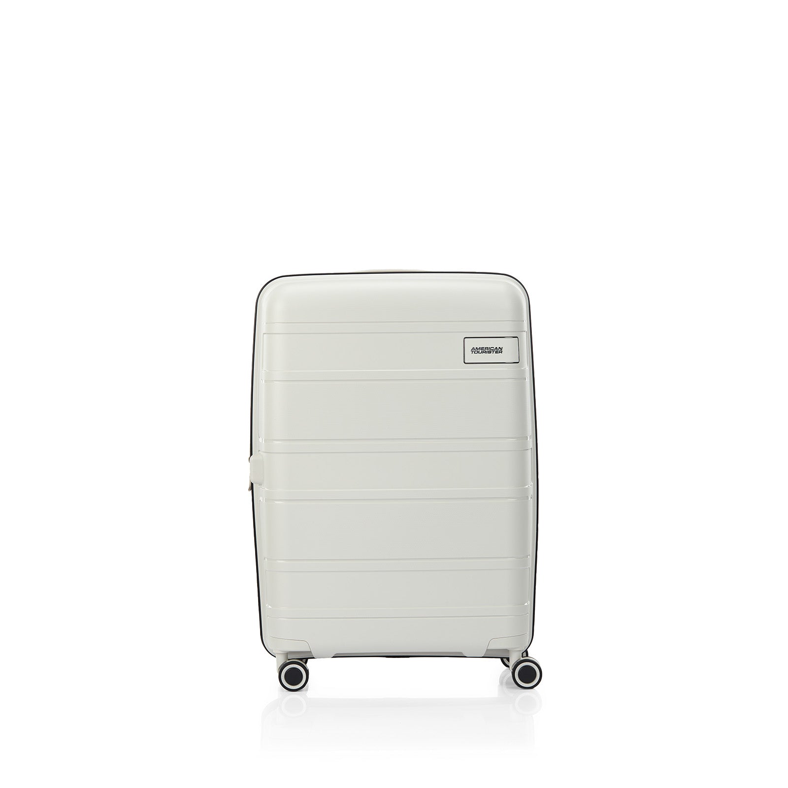 American-Tourister-Light-Max-69cm-Suitcase-Off-White-Front