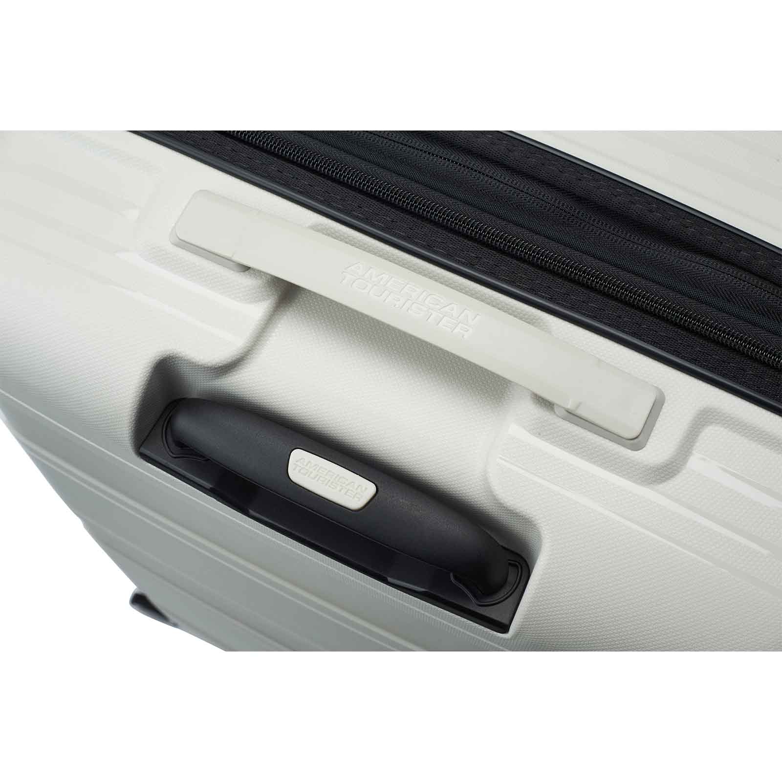 American-Tourister-Light-Max-69cm-Suitcase-Off-White-Trolley