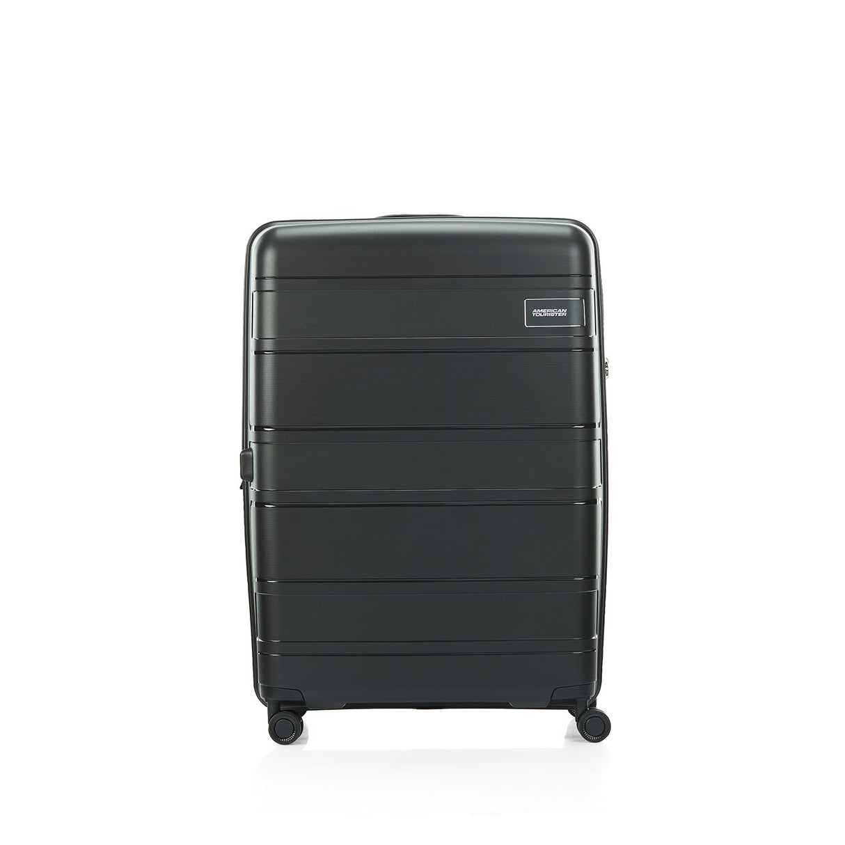 American-Tourister-Light-Max-82cm-Suitcase-Black-Front