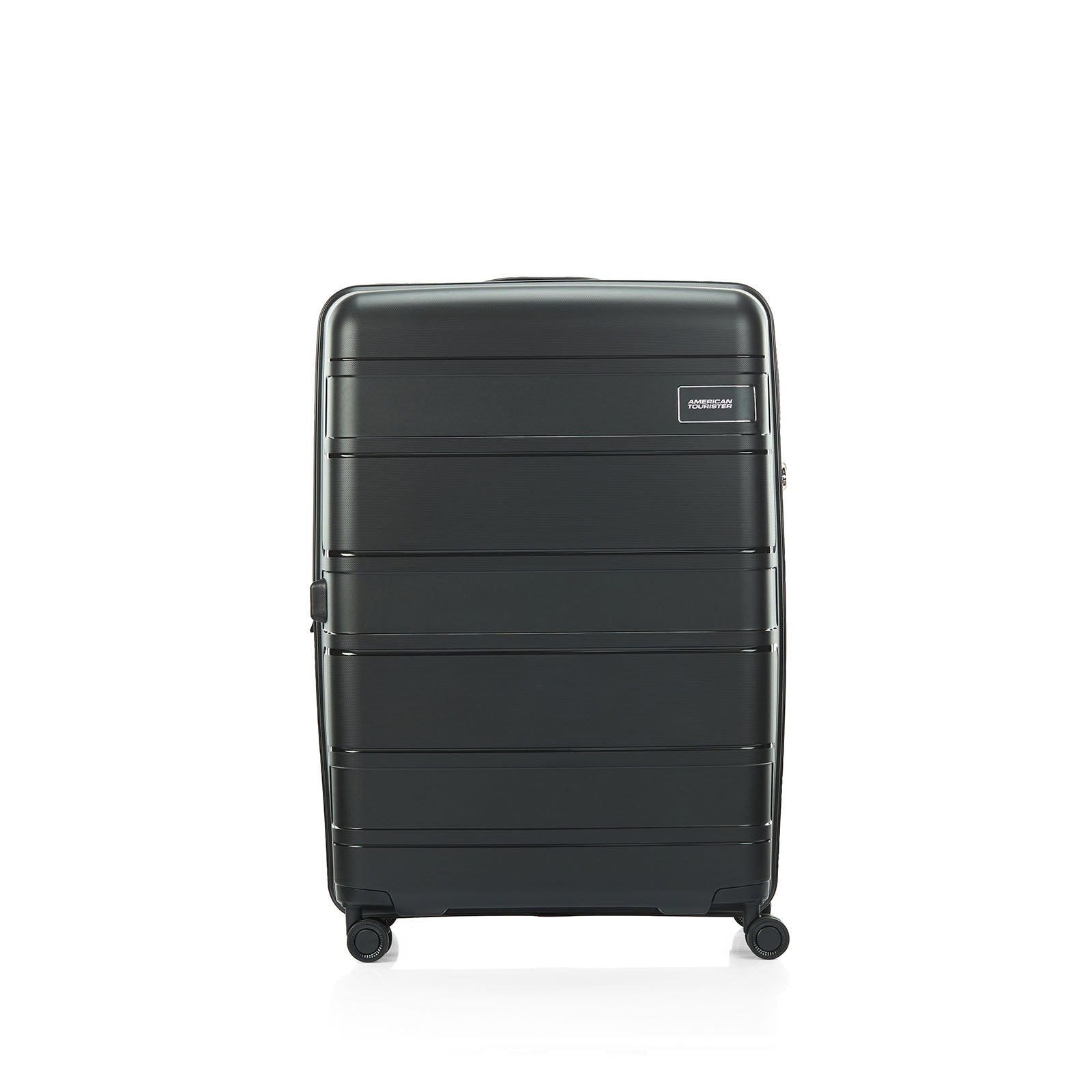 American-Tourister-Light-Max-82cm-Suitcase-Black-Front