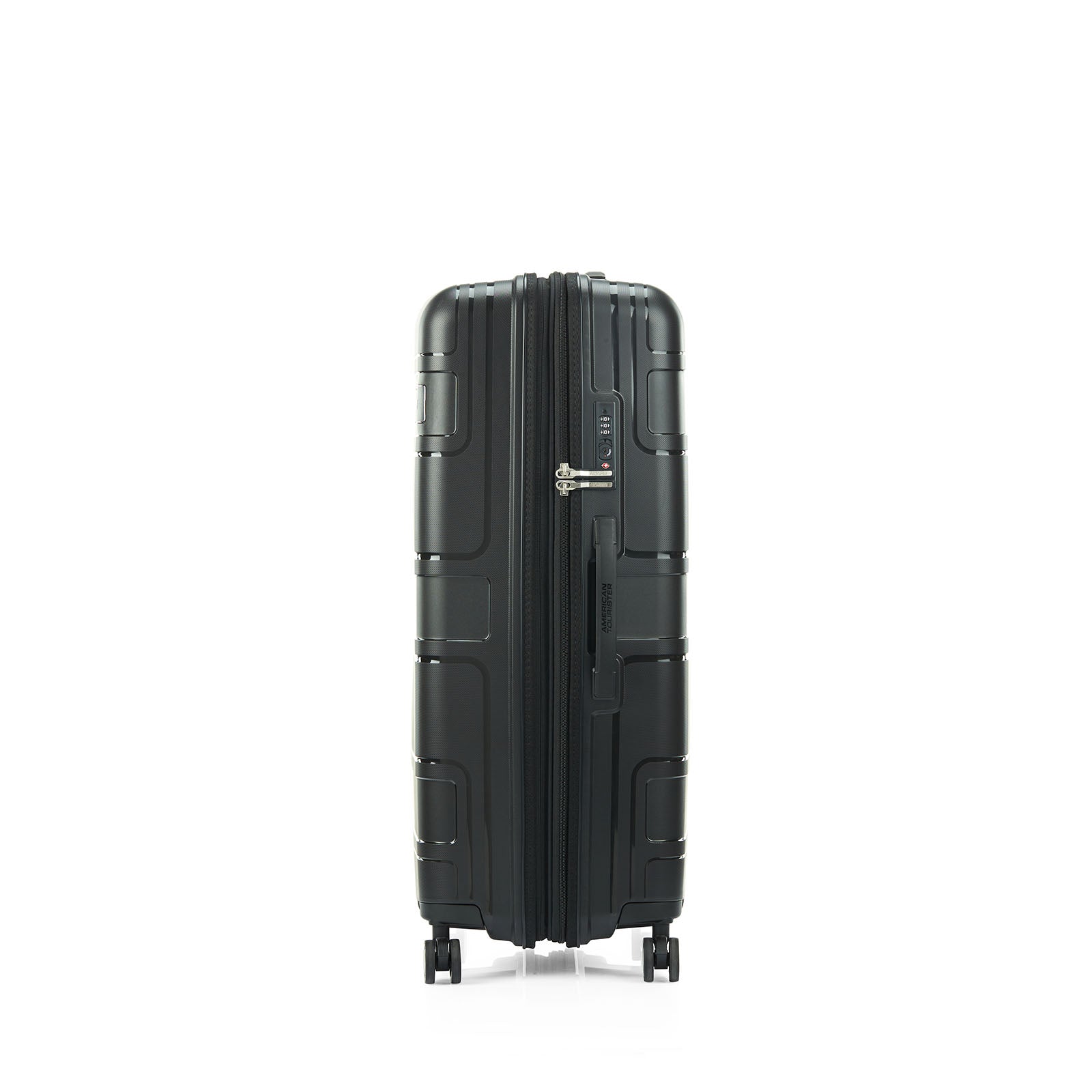 American-Tourister-Light-Max-82cm-Suitcase-Black-Side-Lock