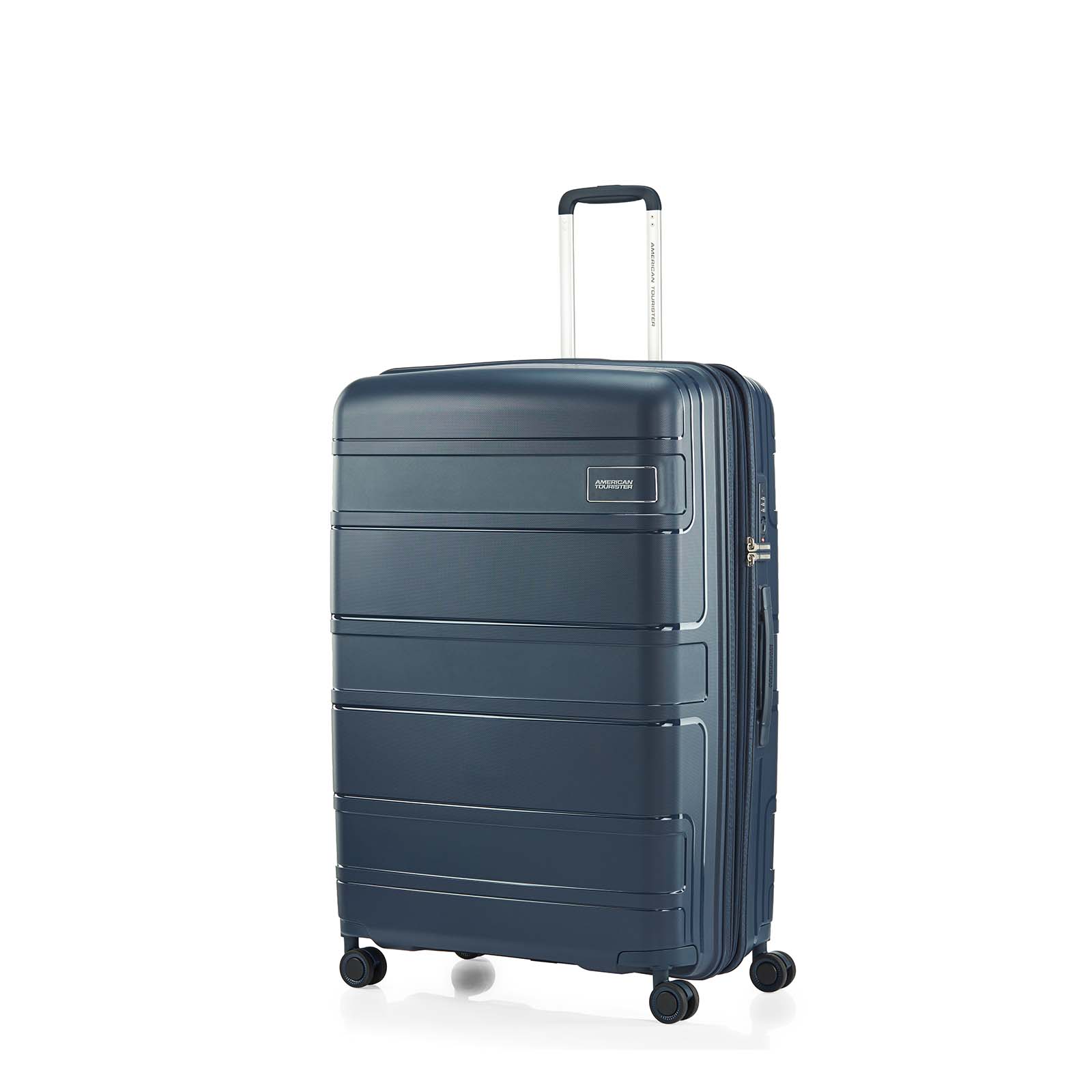 American-Tourister-Light-Max-82cm-Suitcase-Navy-Front-Angle