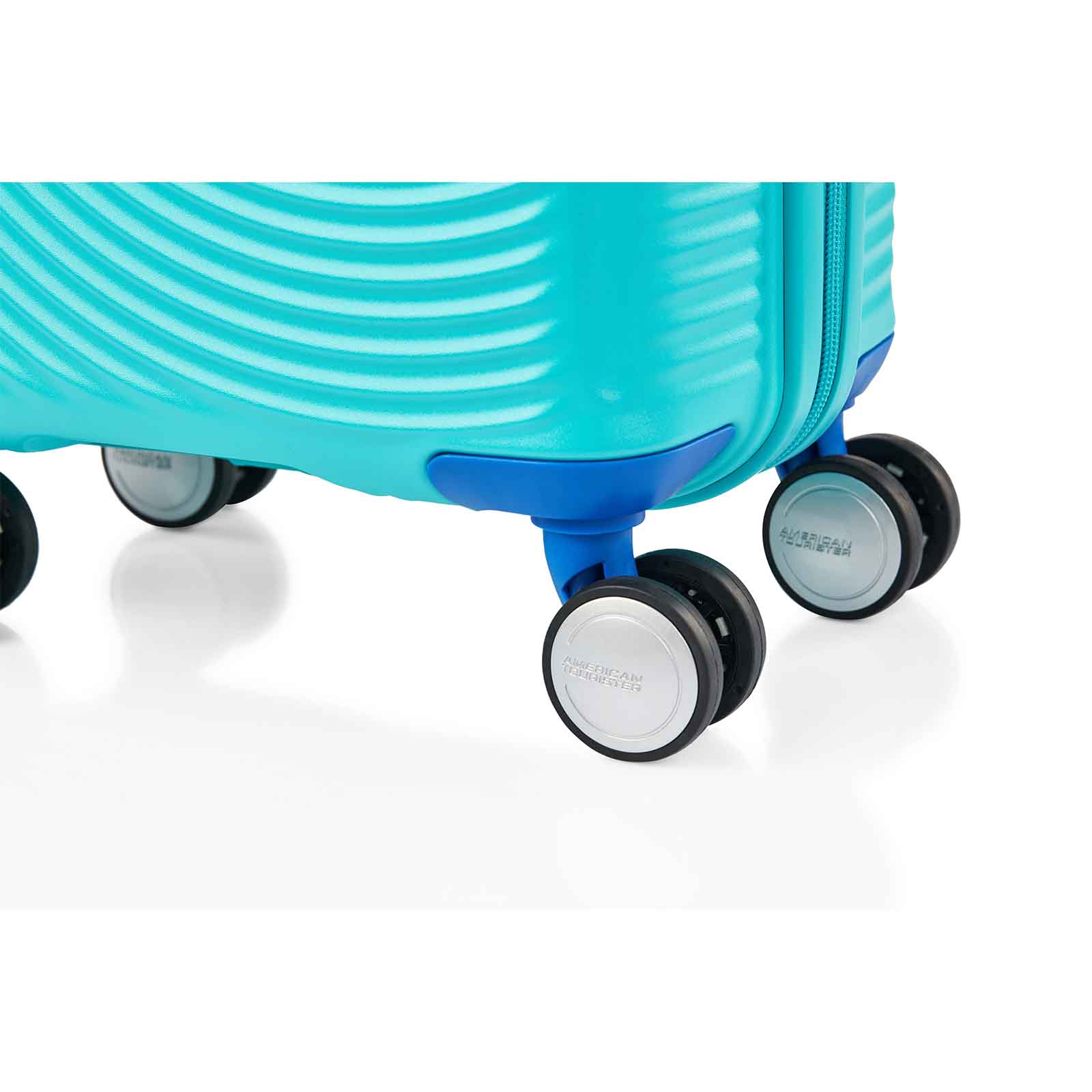 American-Tourister-Little-Curio-47cm-Carry-On-Suitcase-Teal-Blue-Wheels