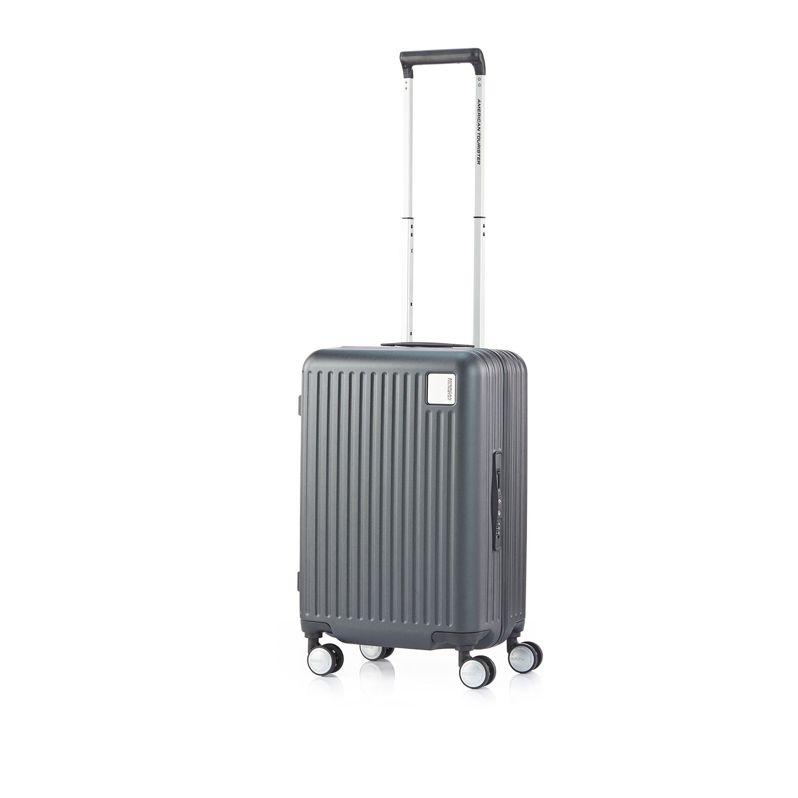 American-Tourister-Lockation-55cm-Carry-On-Suitcase-Black-Front-Angle
