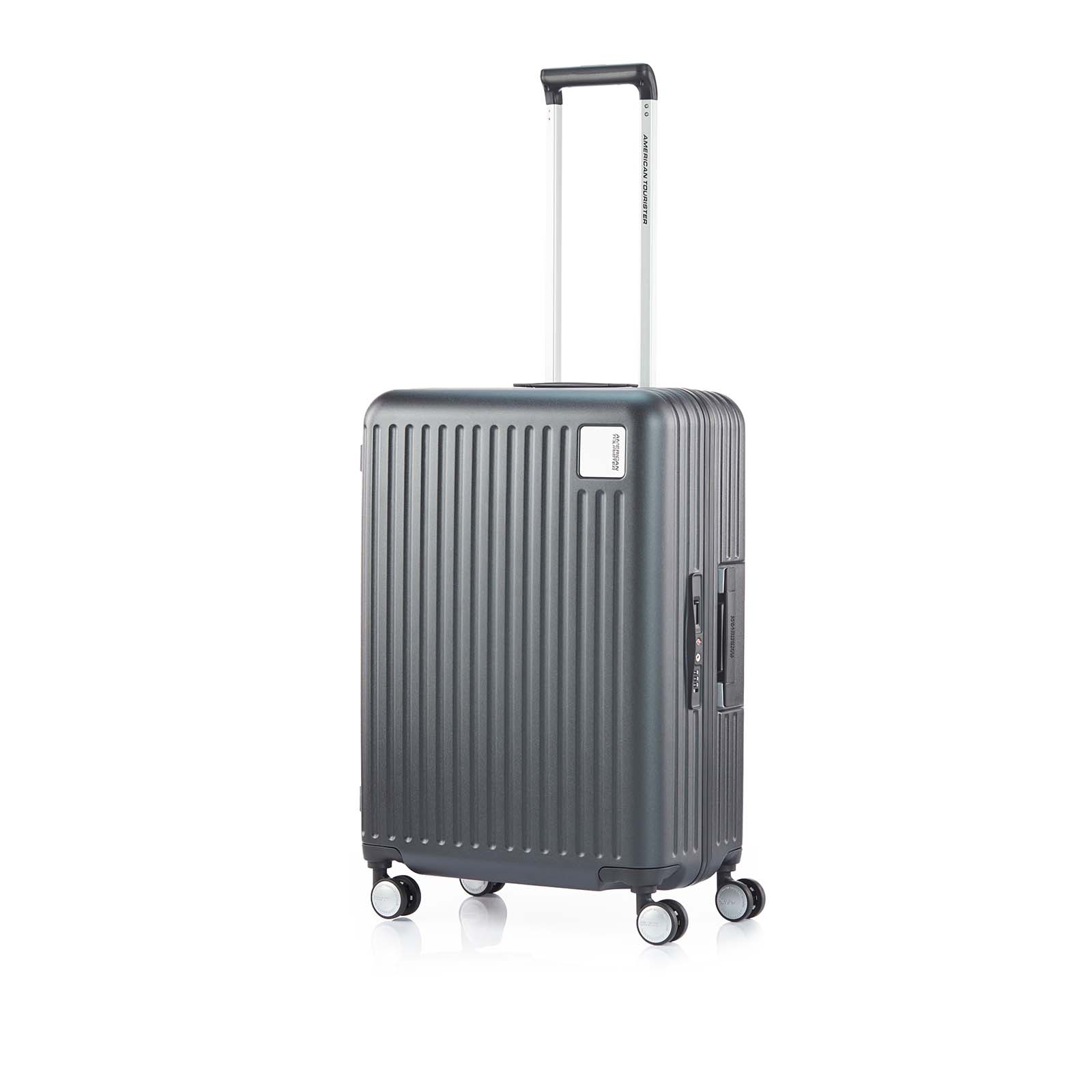 American-Tourister-Lockation-65cm-Suitcase-Black-Front-Angle
